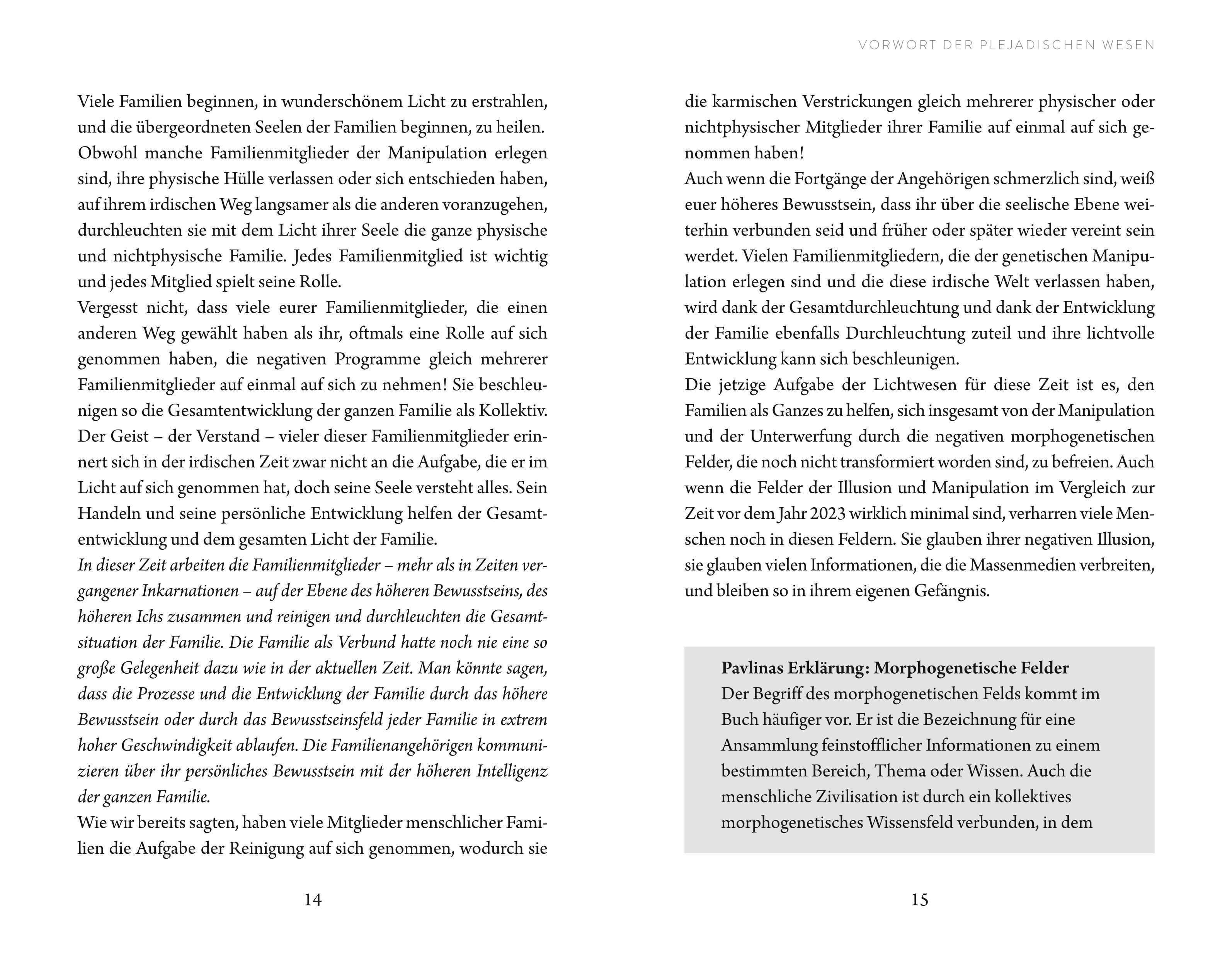 Beispielinhalt (Bild) Plejadische Intelligenz