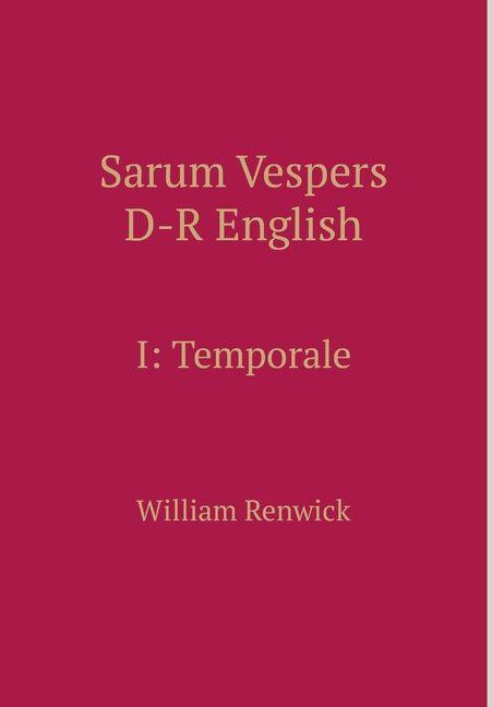 Vorderes Coverbild Sarum Vespers D-R English I