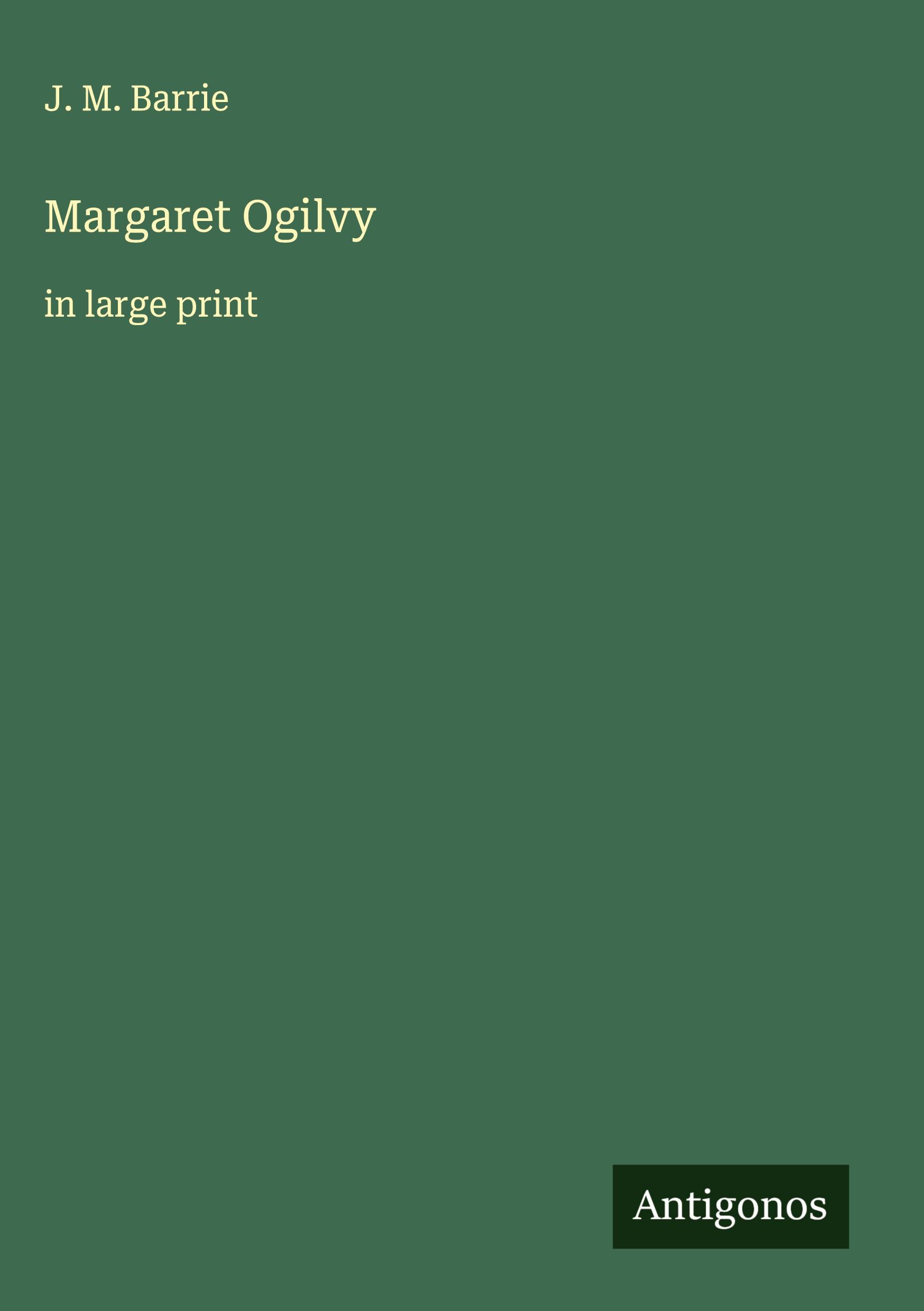 Vorderes Coverbild Margaret Ogilvy