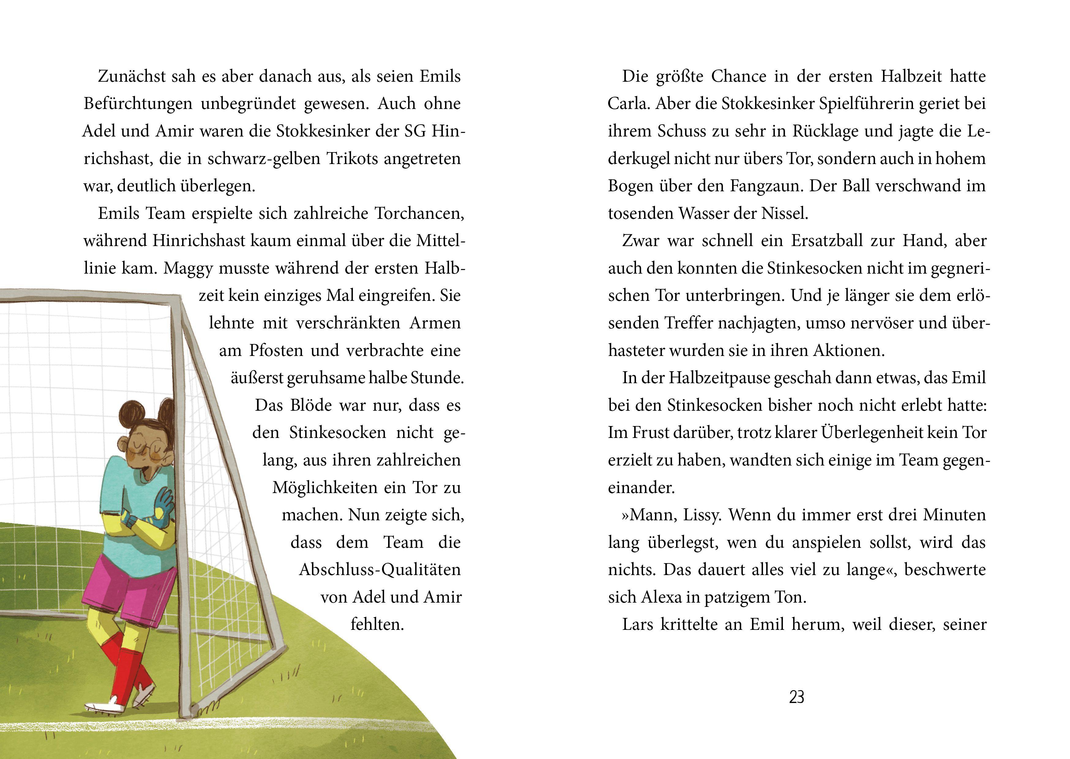 Beispielinhalt (Bild) FC Stinkesocke - Ein Wunder zwischen den Pfosten