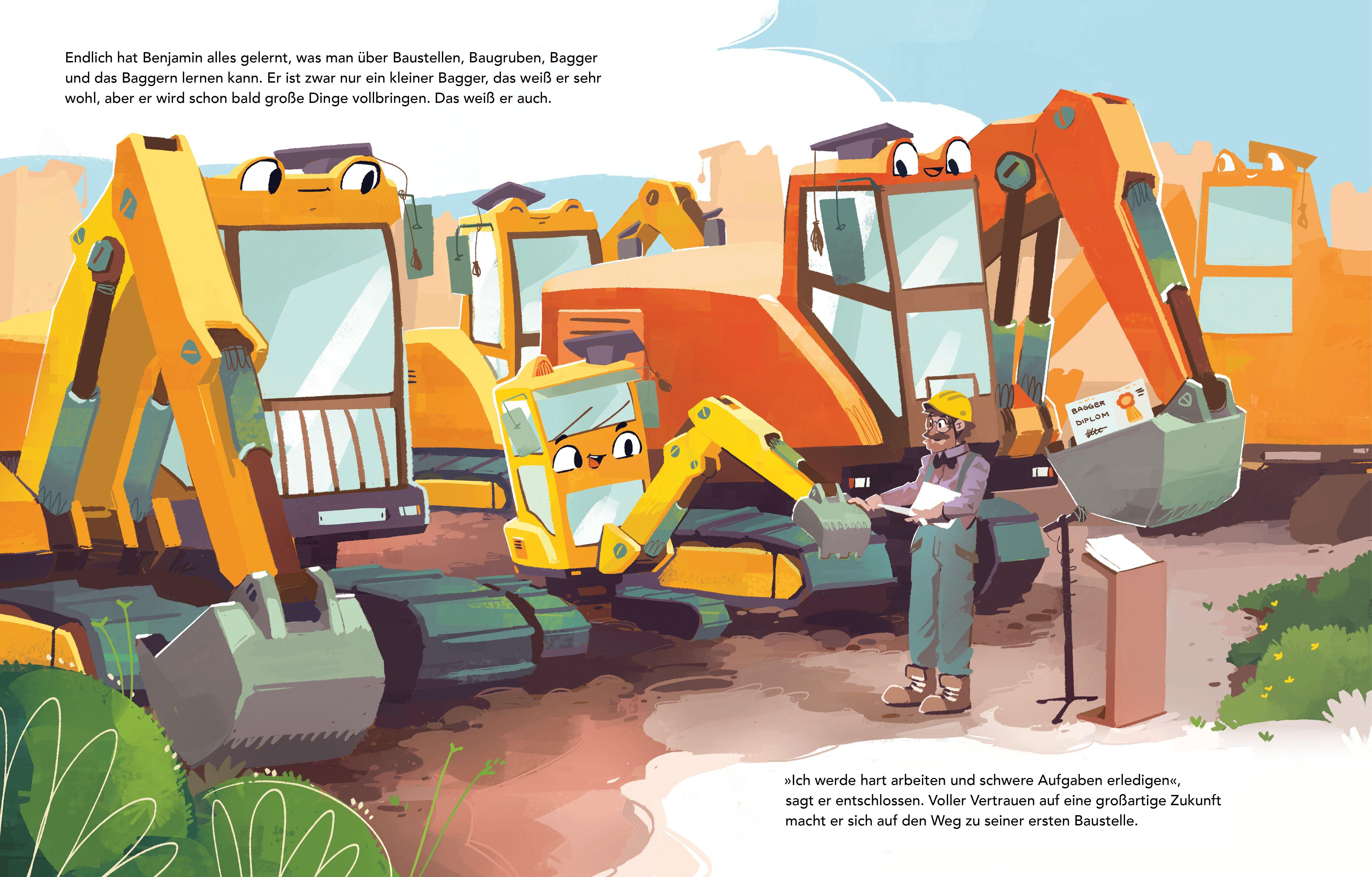 Beispielinhalt (Bild) Benjamin Bagger - Kleine Schaufel, große Schätze