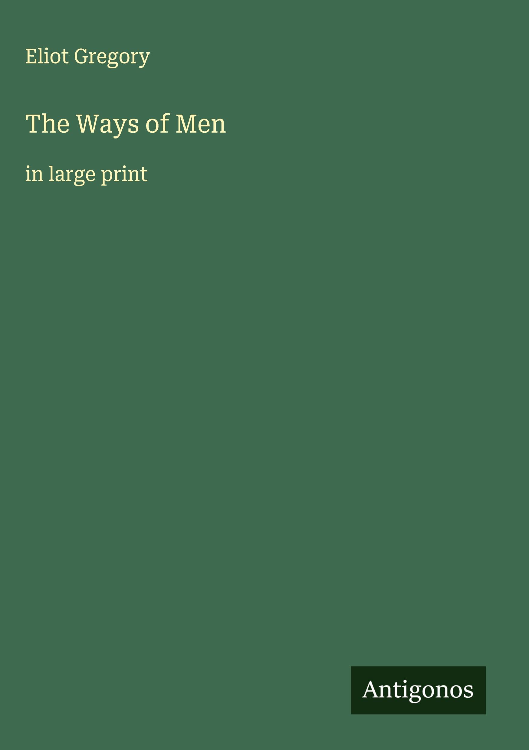 Vorderes Coverbild The Ways of Men