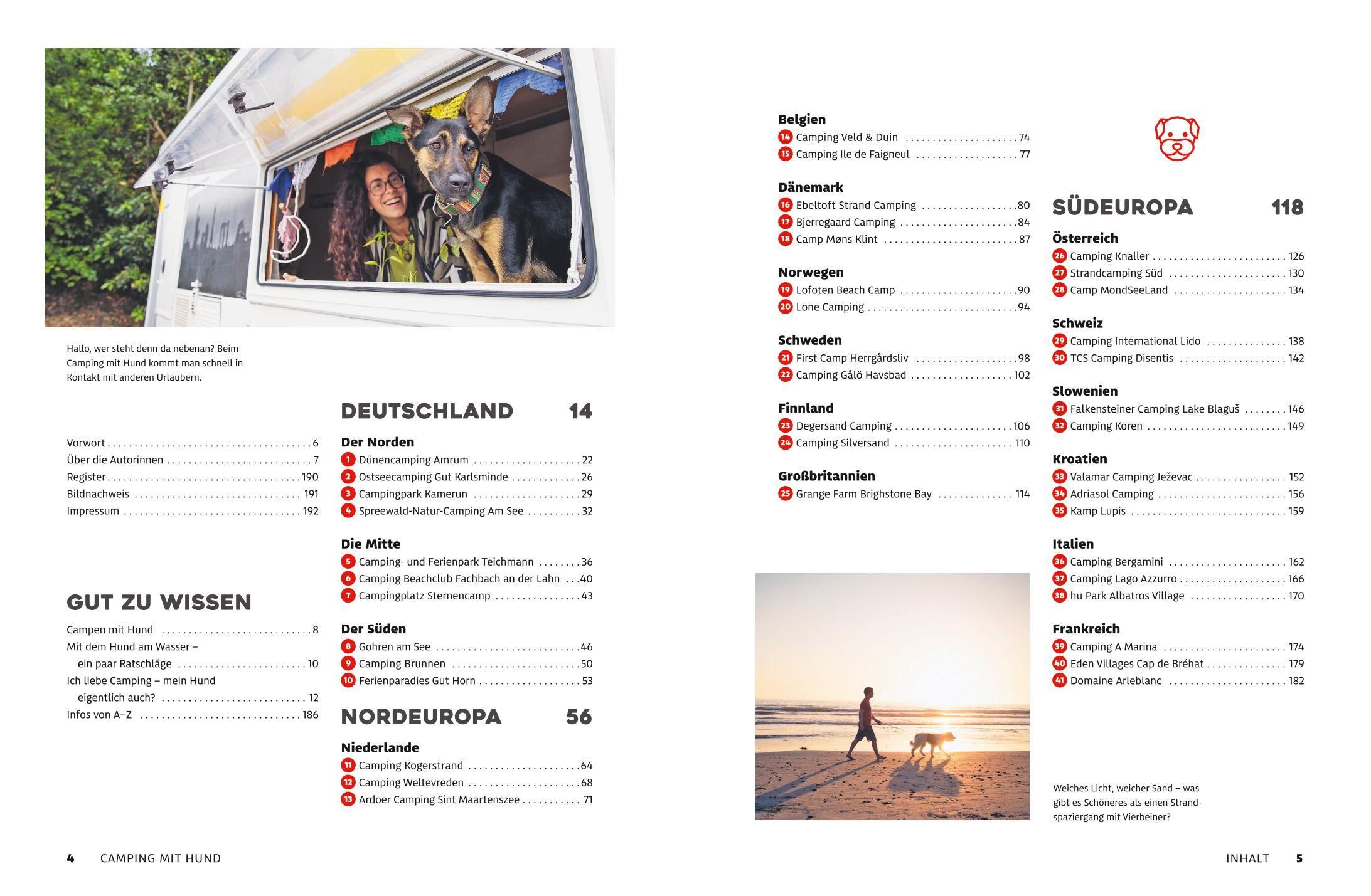 Beispielinhalt (Bild) Yes we camp! Camping mit Hund am Wasser