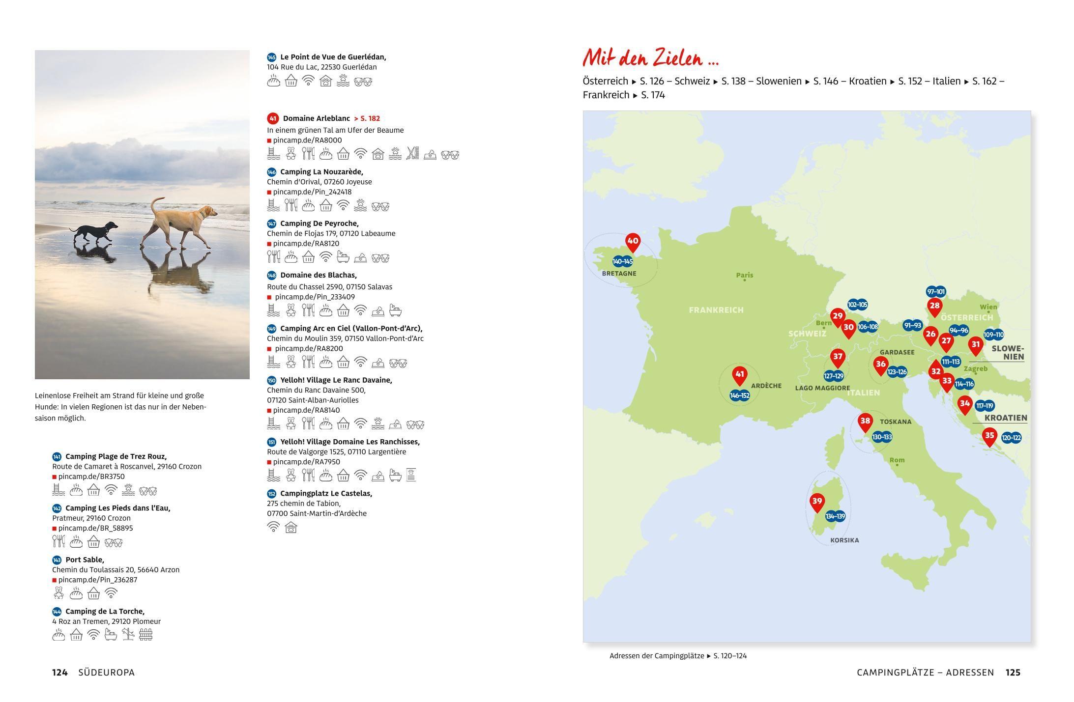 Beispielinhalt (Bild) Yes we camp! Camping mit Hund am Wasser