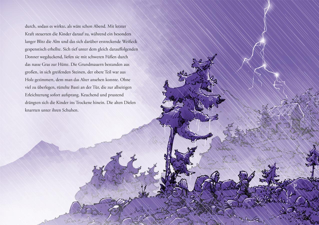 Beispielinhalt (Bild) Die sagenhaften Abenteuer des Bastian Zekoff - Der schwarze Hund