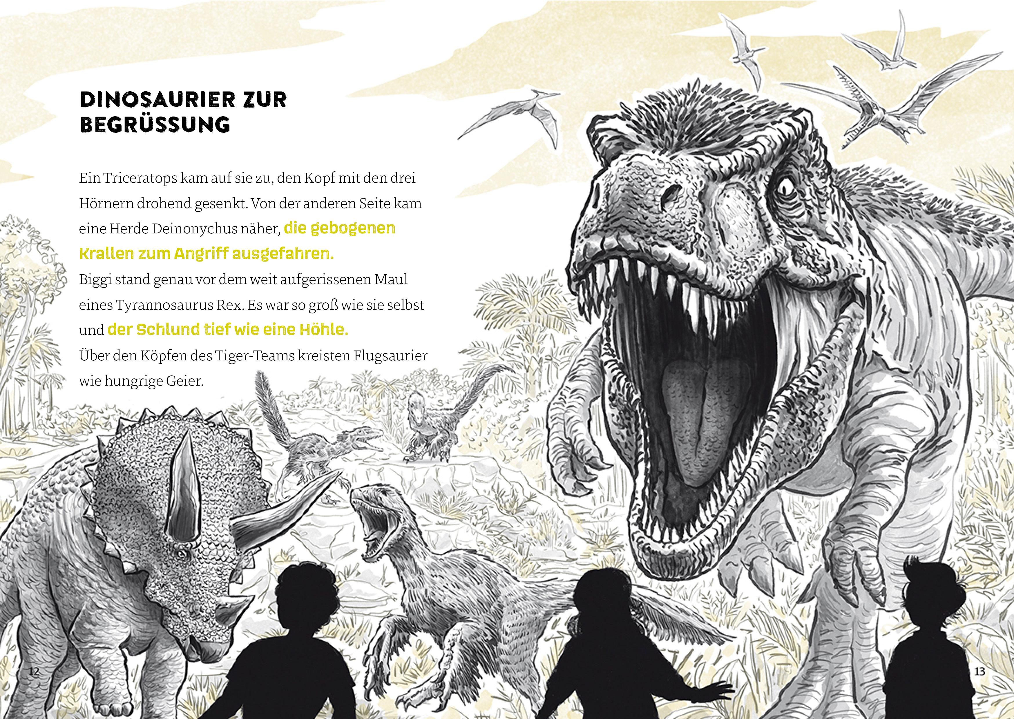 Beispielinhalt (Bild) Tiger-Team - Friedhof der Dinosaurier