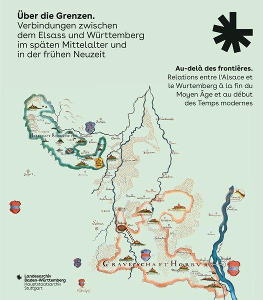 Vorderes Coverbild Über die Grenzen. Verbindungen zwischen dem Elsass und Württemberg im späten Mittelalter und in der frühen Neuzeit