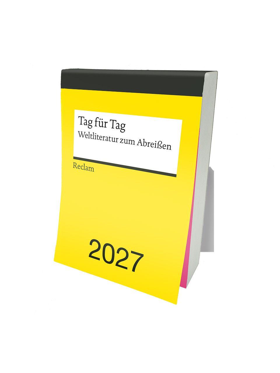 Vorderes Coverbild Tag für Tag. Weltliteratur zum Abreißen 2027