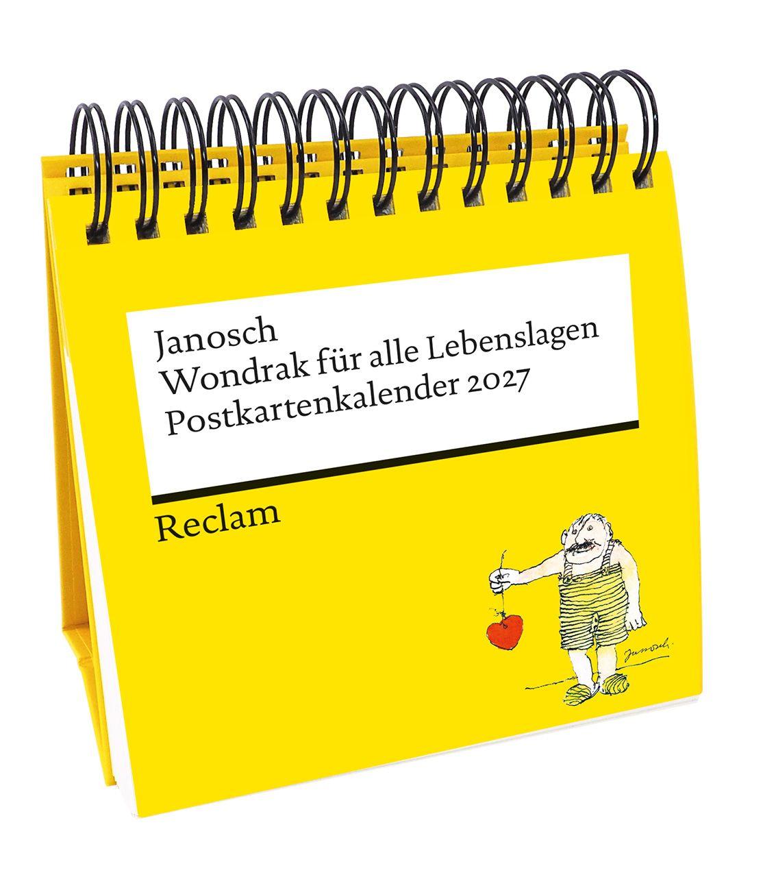 Vorderes Coverbild Wondrak für alle Lebenslagen. Postkartenkalender 2027