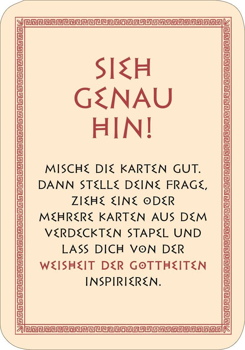 Beispielinhalt (Bild) Frag die Götter