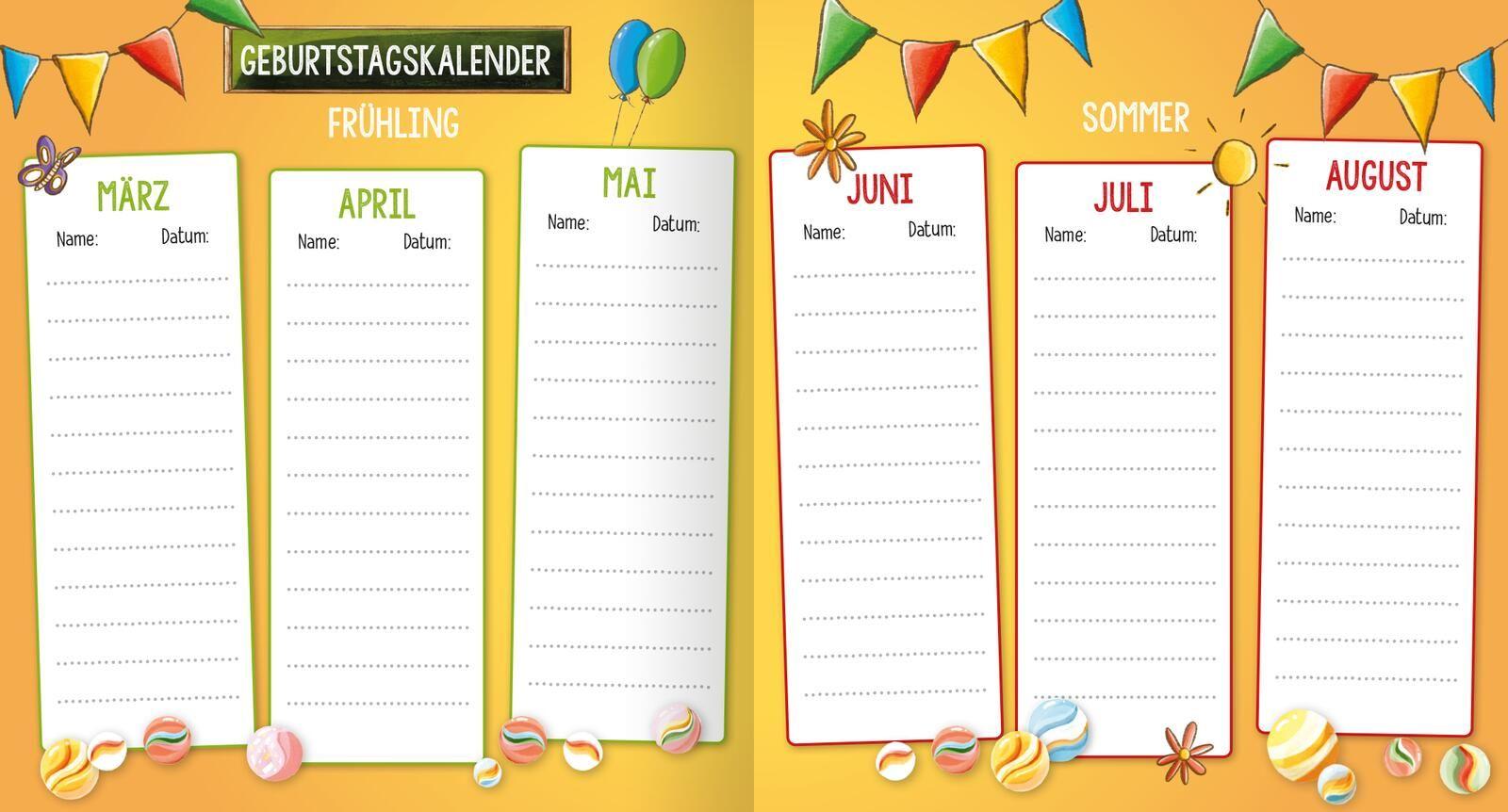 Beispielinhalt (Bild) Mein Freundebuch für die Schule