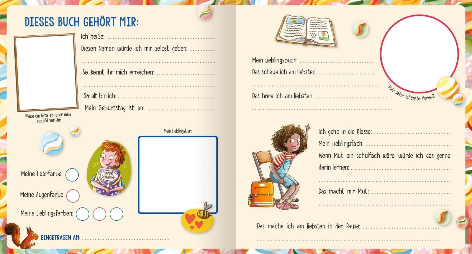 Beispielinhalt (Bild) Mein Freundebuch für die Schule