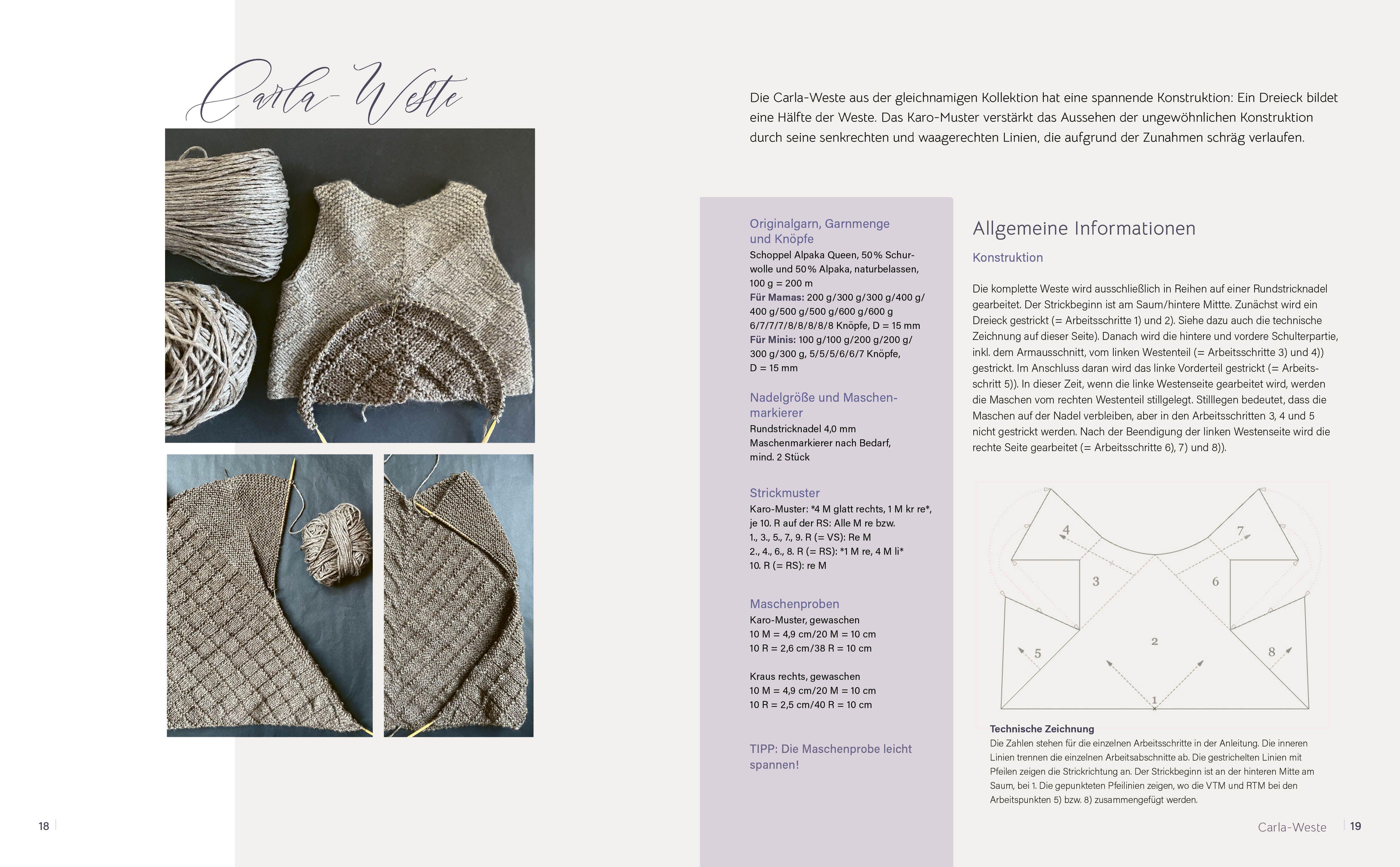 Beispielinhalt (Bild) Stricken ohne Naht Duo