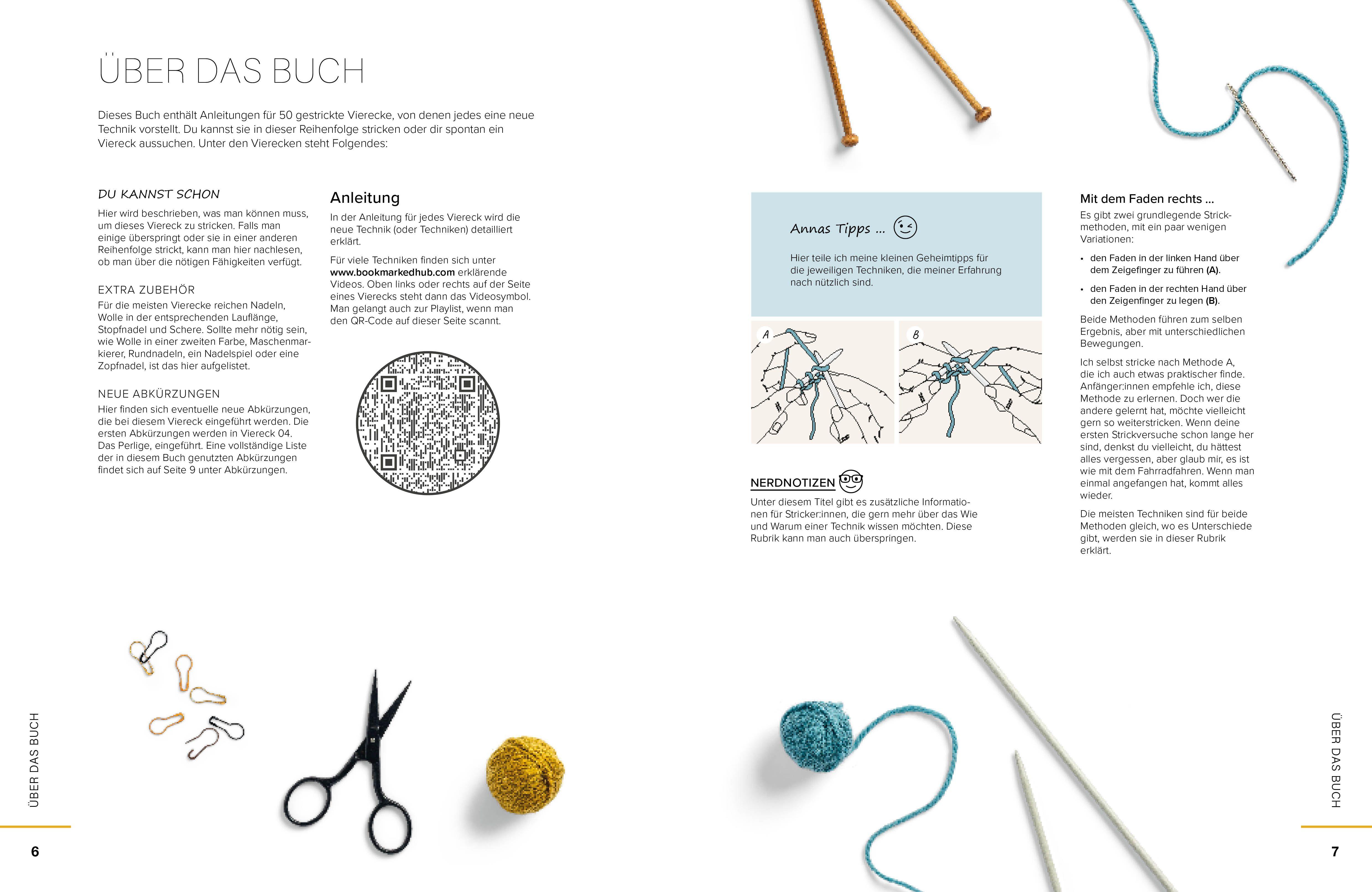 Beispielinhalt (Bild) Stricken lernen von den Basics bis Brioche