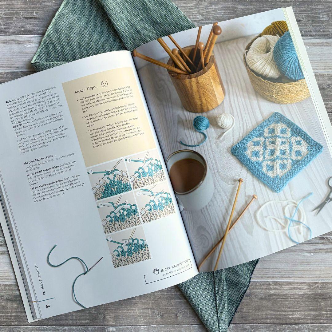 Beispielinhalt (Bild) Stricken lernen von den Basics bis Brioche