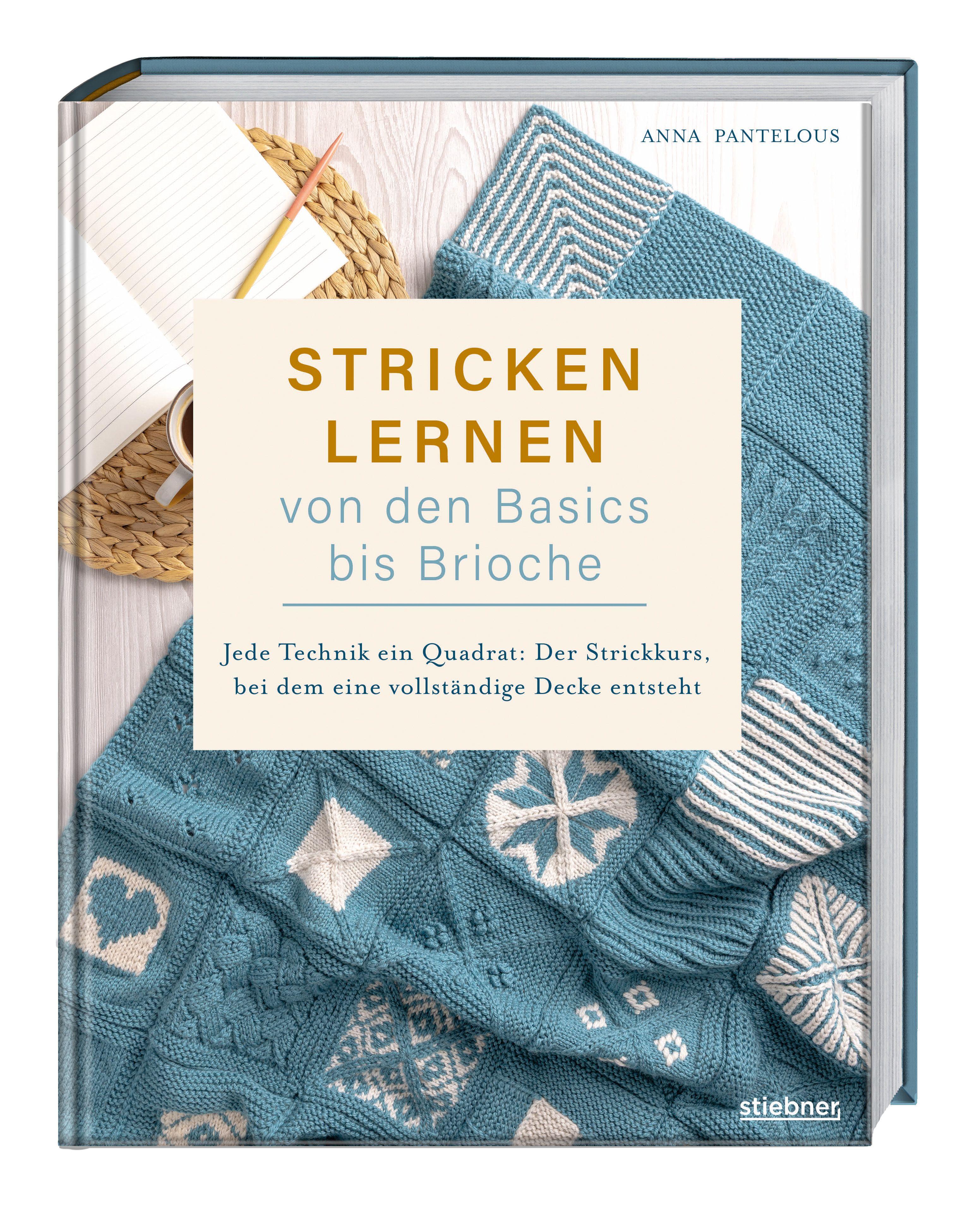 Vorderes Coverbild Stricken lernen von den Basics bis Brioche
