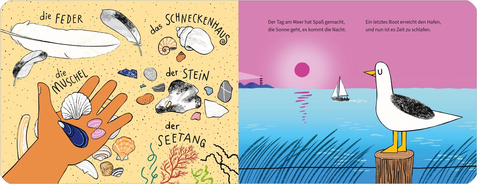 Beispielinhalt (Bild) Möwe Emma im Gewimmel: Am Meer