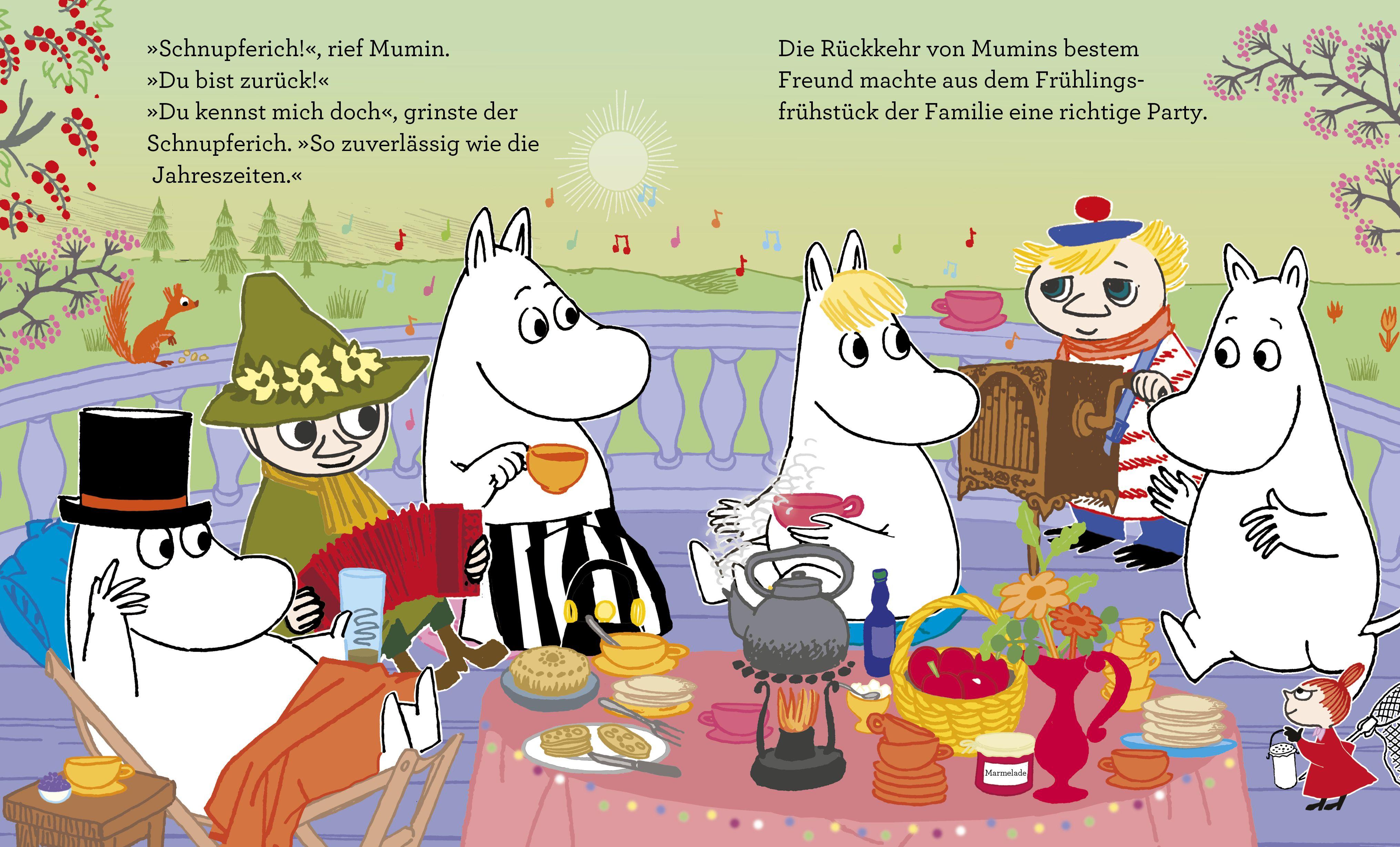 Beispielinhalt (Bild) Mumin und das Frühlingsglück