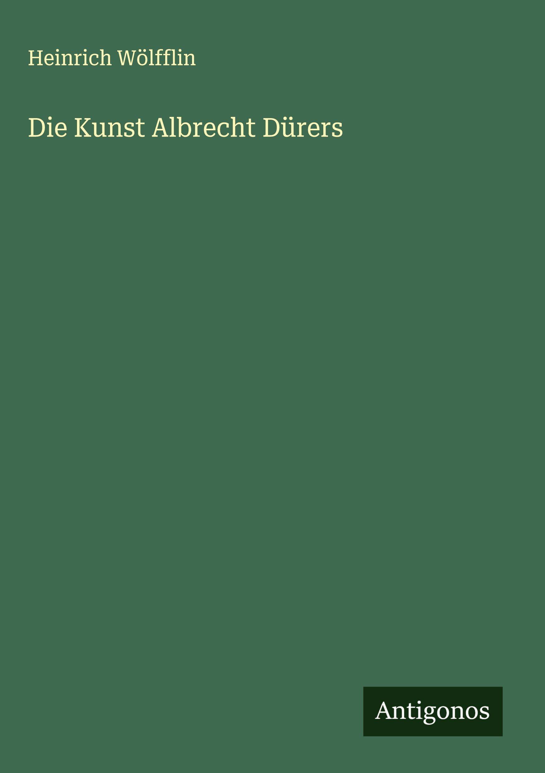 Vorderes Coverbild Die Kunst Albrecht Dürers