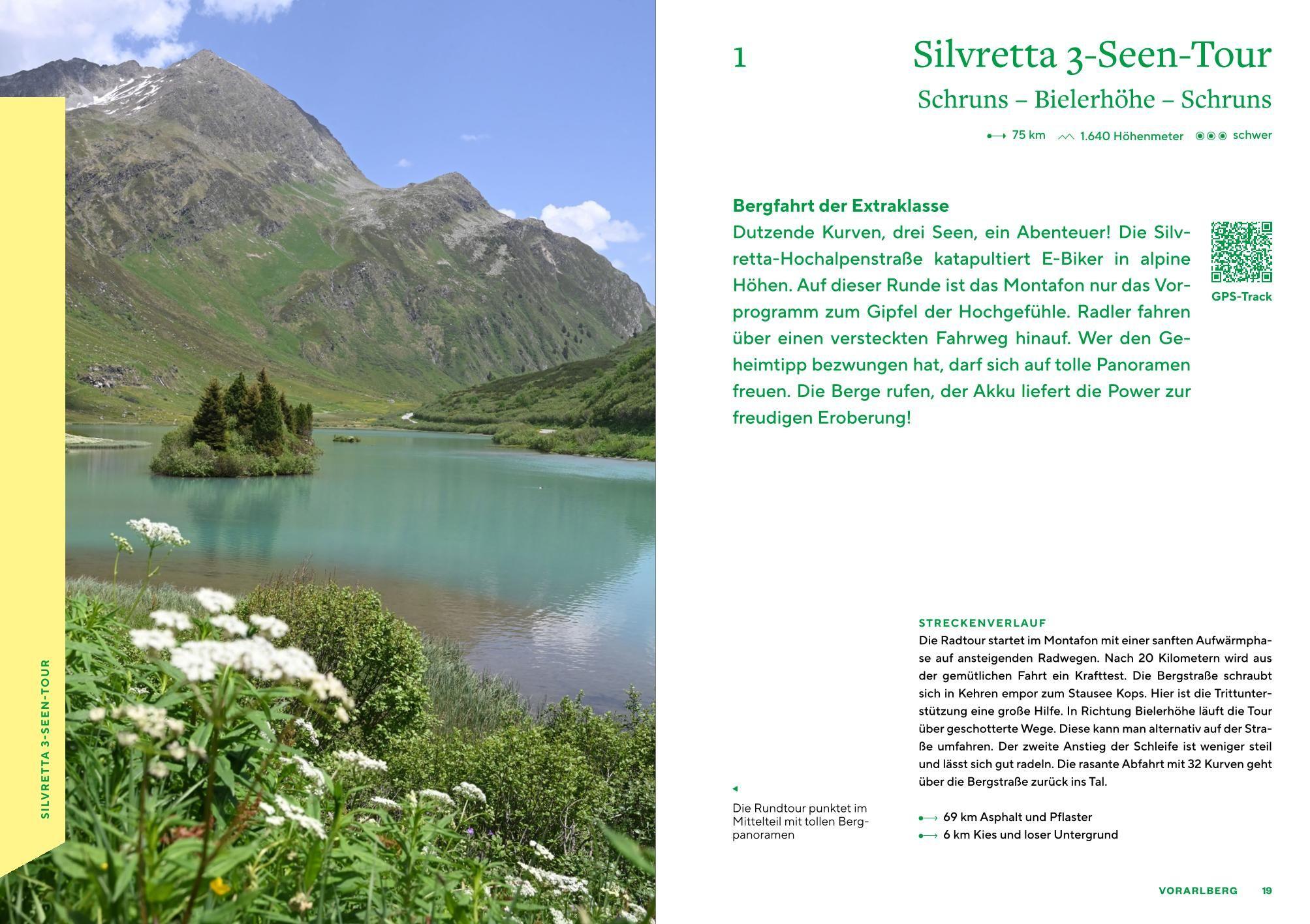 Beispielinhalt (Bild) Österreich schönste E-Bike-Tagestouren