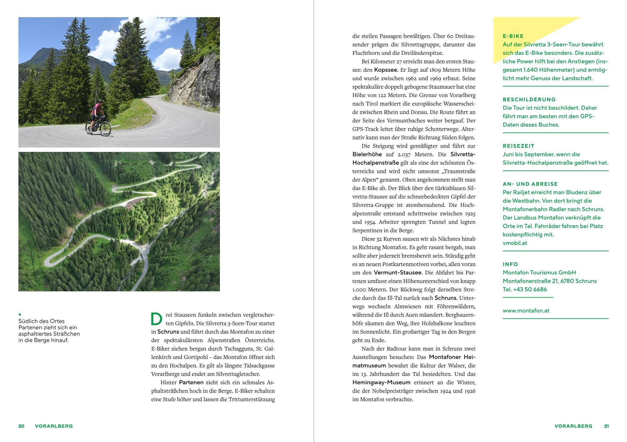 Beispielinhalt (Bild) Österreich schönste E-Bike-Tagestouren