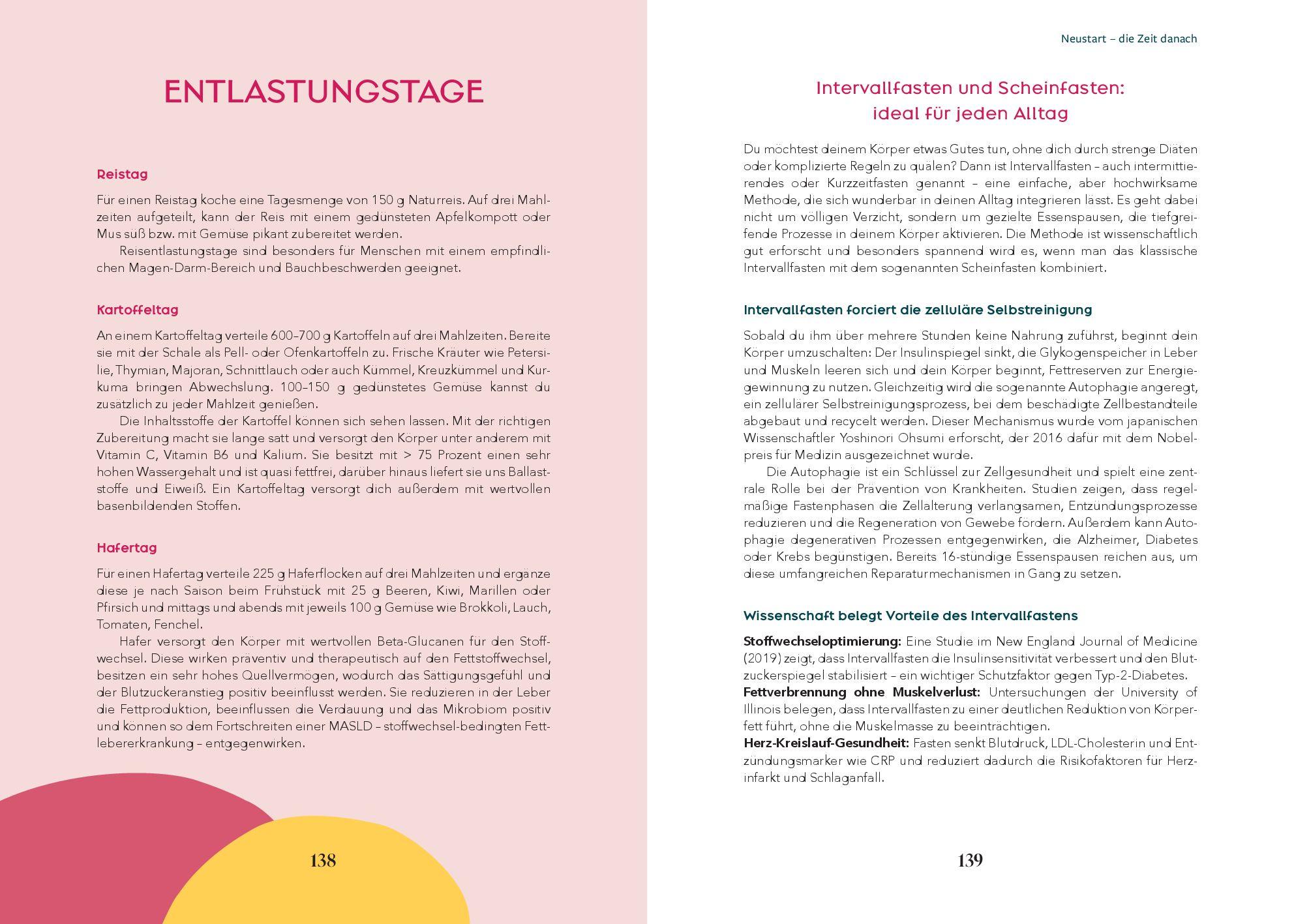 Beispielinhalt (Bild) Fasten:Reset