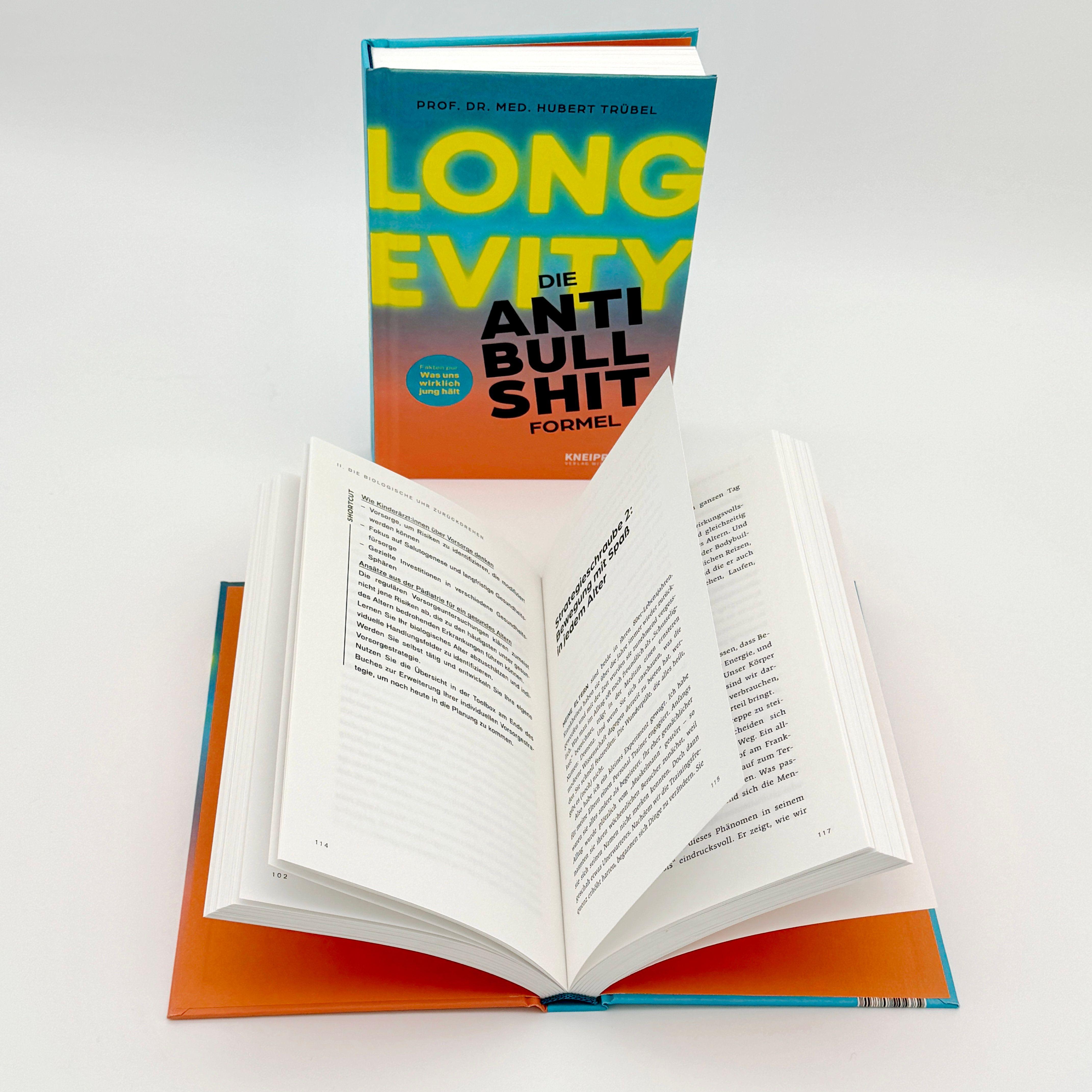 Beispielinhalt (Bild) Longevity - Die Anti-Bullshit-Formel