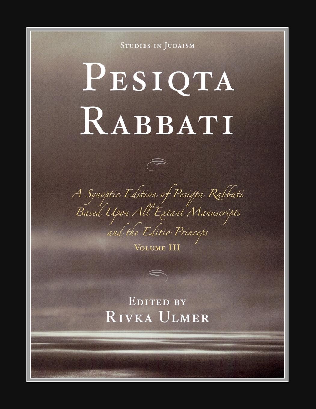 Vorderes Coverbild Pesiqta Rabbati