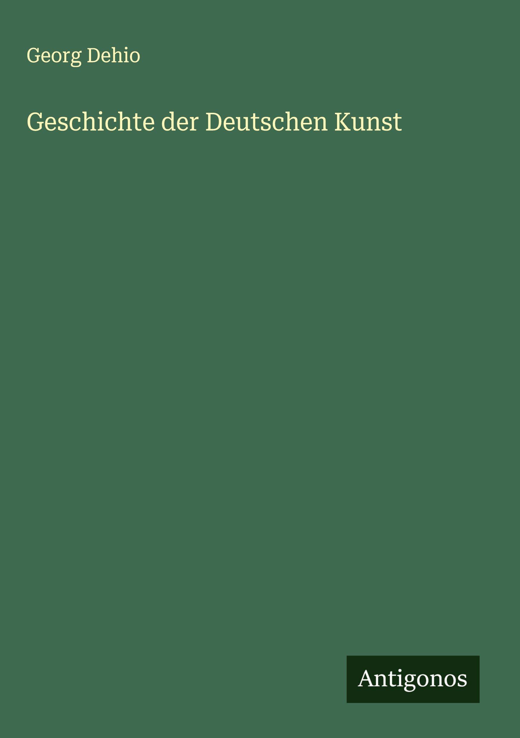 Vorderes Coverbild Geschichte der Deutschen Kunst