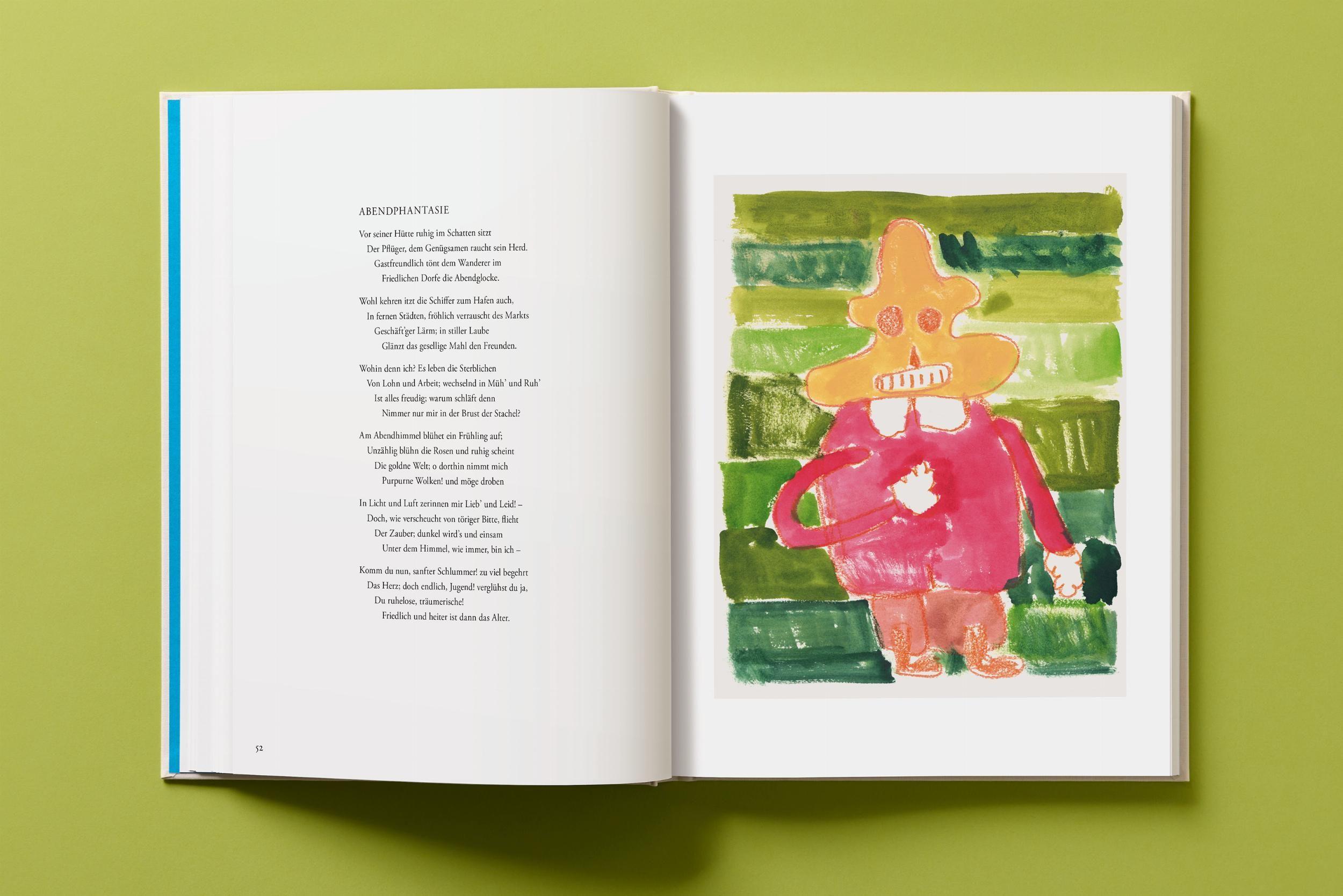 Beispielinhalt (Bild) André Butzer. Friedrich Hölderlin. Die Jahreszeiten / The Seasons