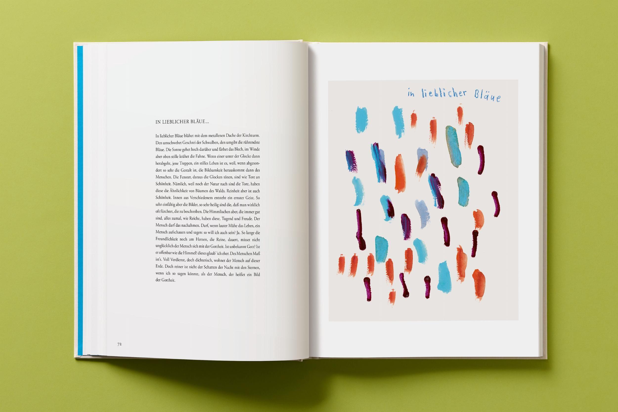 Beispielinhalt (Bild) André Butzer. Friedrich Hölderlin. Die Jahreszeiten / The Seasons