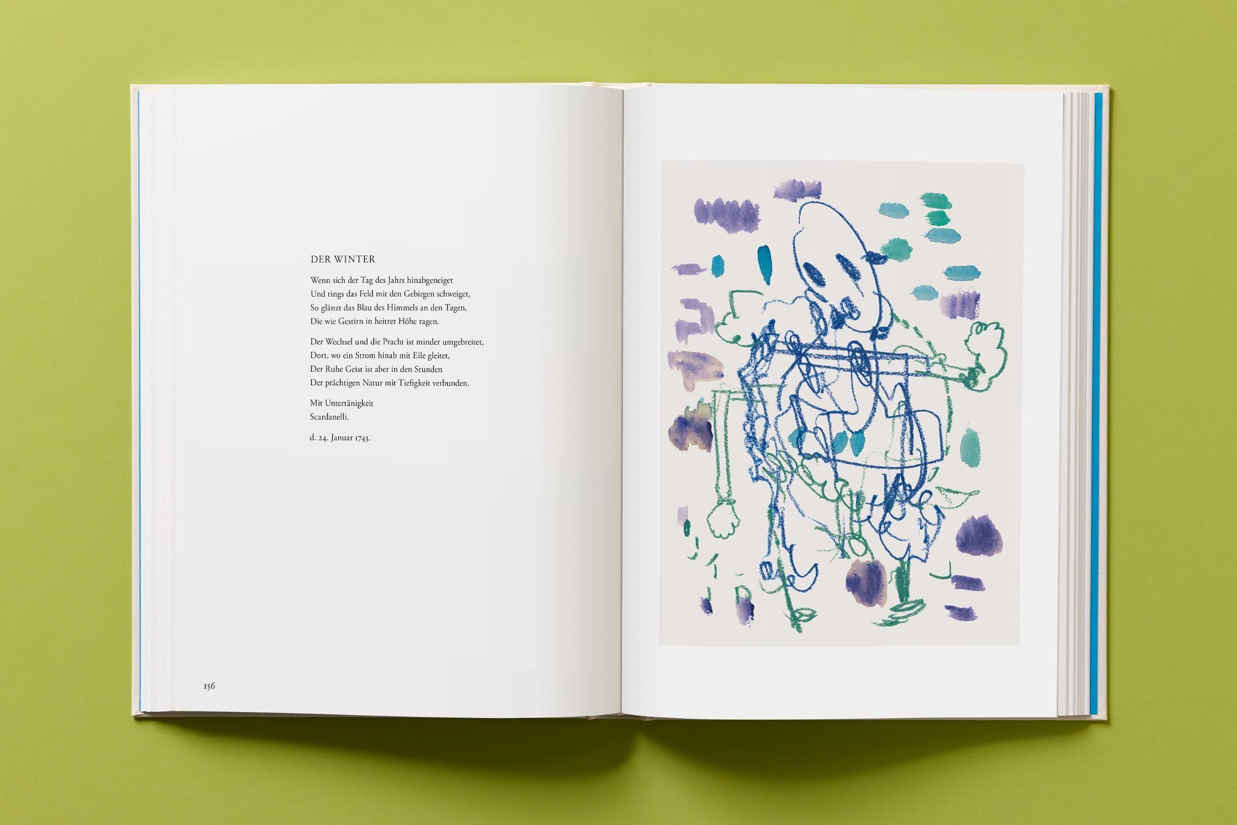 Beispielinhalt (Bild) André Butzer. Friedrich Hölderlin. Die Jahreszeiten / The Seasons