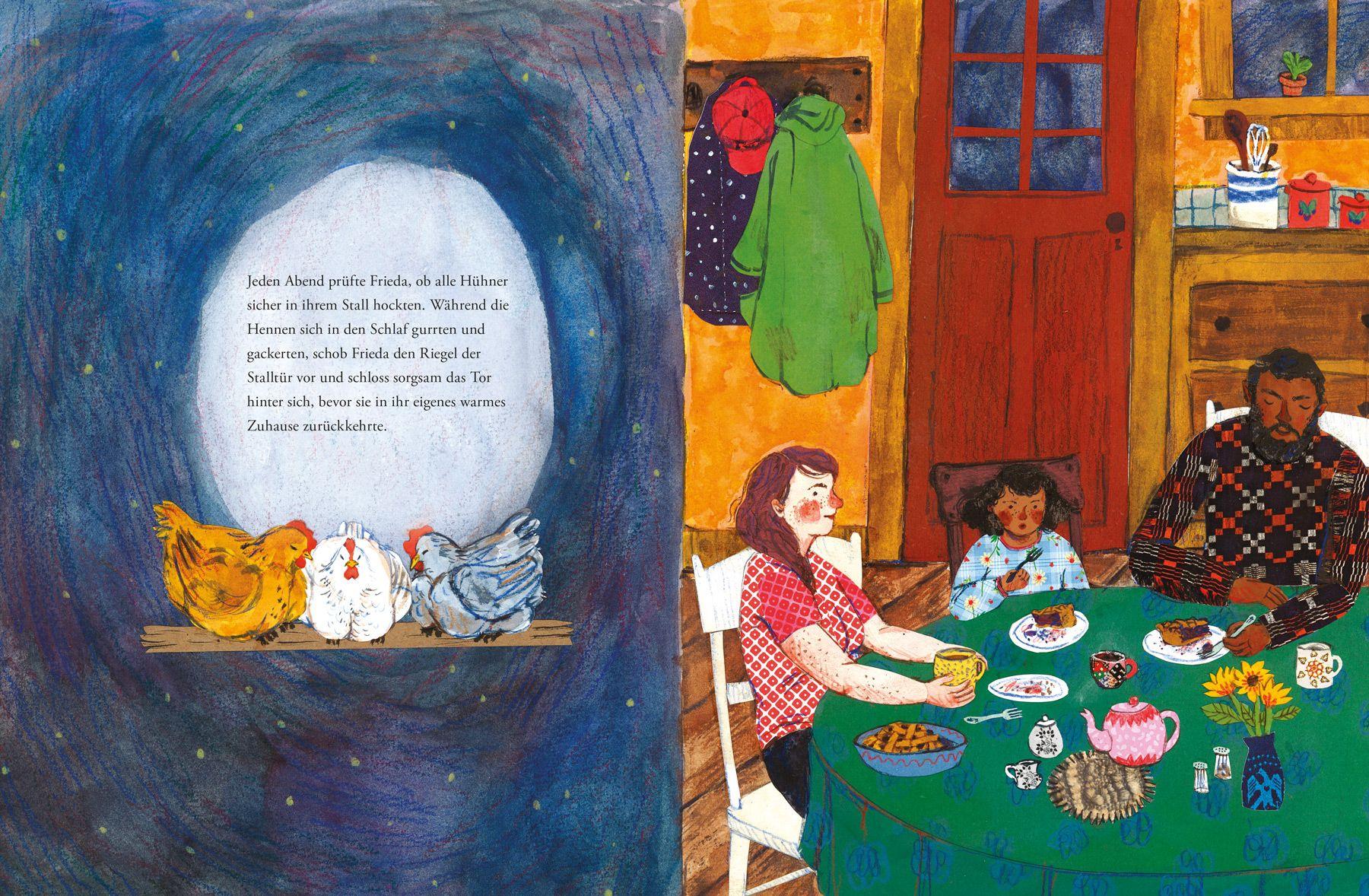 Beispielinhalt (Bild) Ein Küken für Frieda