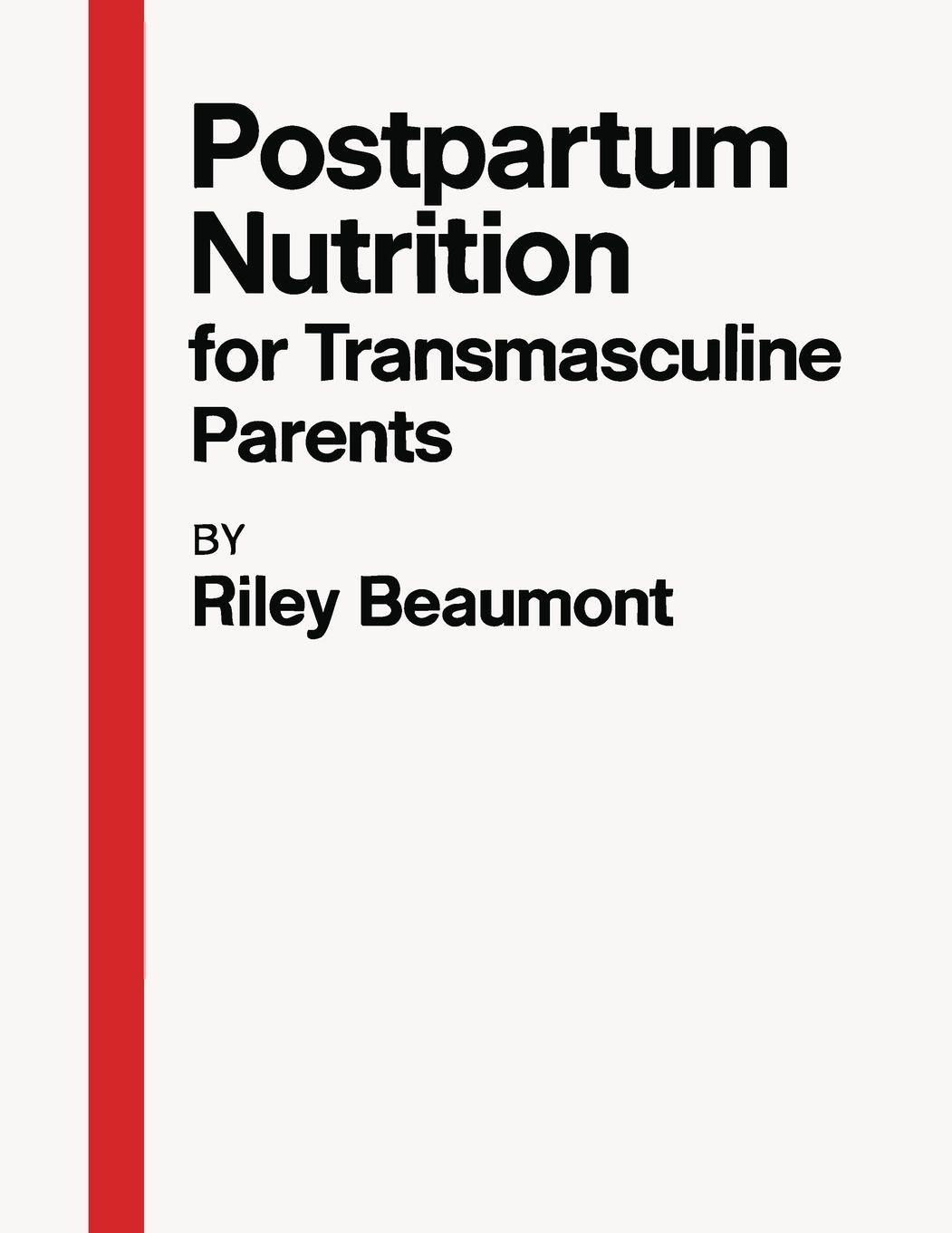 Vorderes Coverbild Postpartum Nutrition for Transmasculine Parents