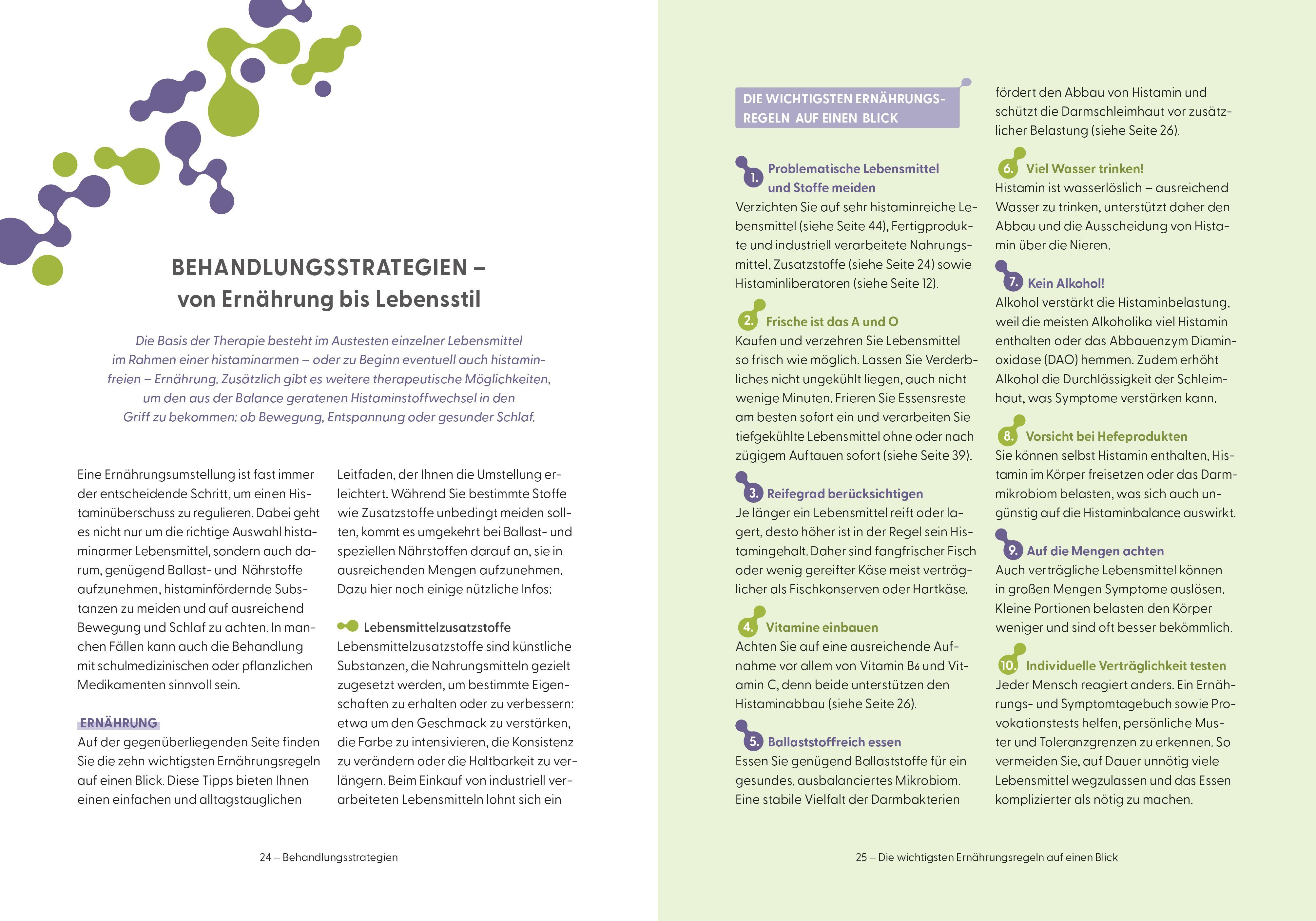Beispielinhalt (Bild) Der Histamin-Masterplan