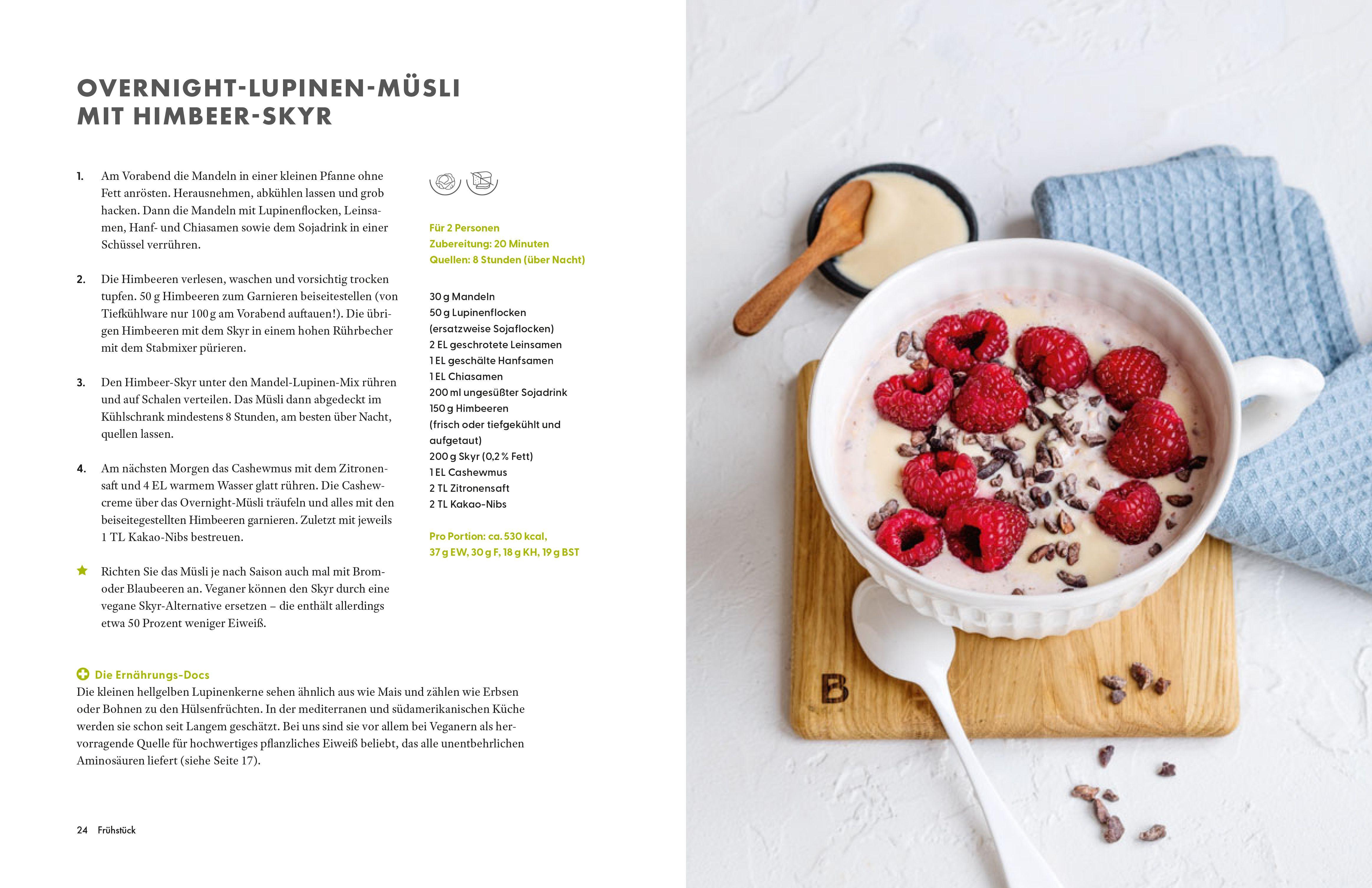 Beispielinhalt (Bild) Die Ernährungs-Docs - Unsere 100 besten Protein-Power-Rezepte