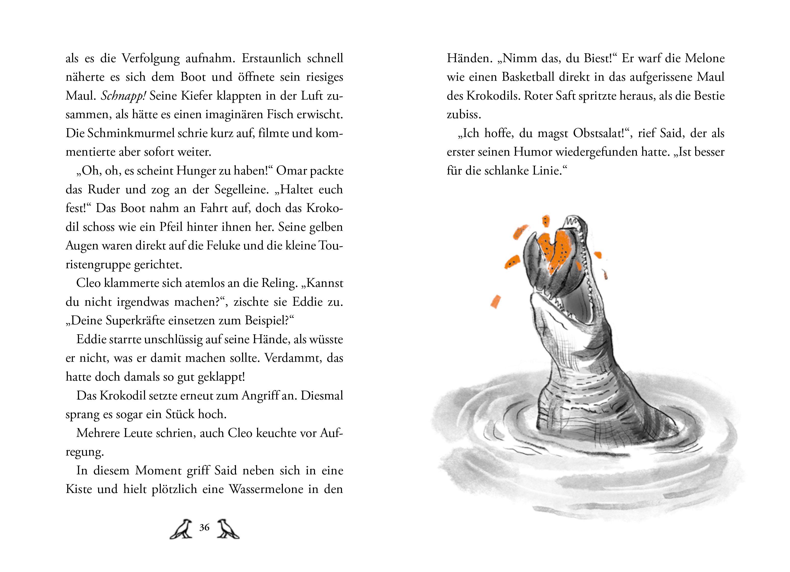 Beispielinhalt (Bild) Eddie (Band 2) - Hilfe, die Krokodile kommen!