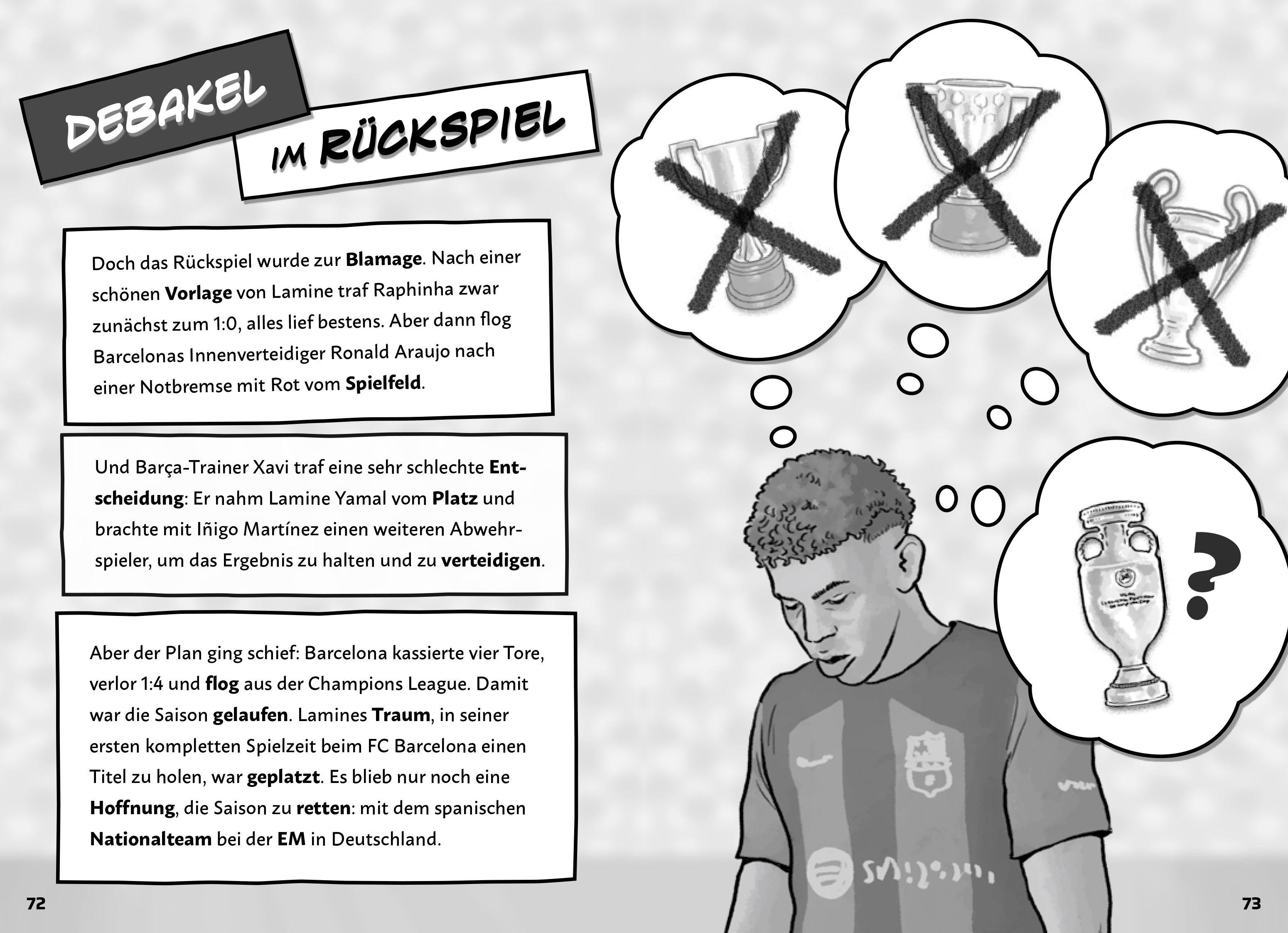 Beispielinhalt (Bild) Mein Fußballheld Lamine Yamal - Seine Geschichte, seine Spiele, seine Rekorde