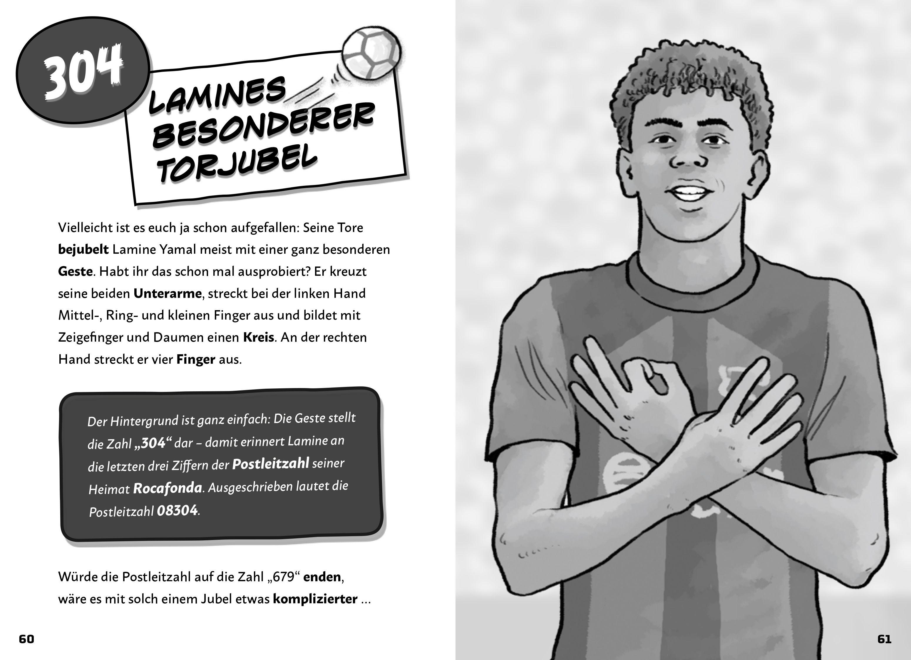 Beispielinhalt (Bild) Mein Fußballheld Lamine Yamal - Seine Geschichte, seine Spiele, seine Rekorde