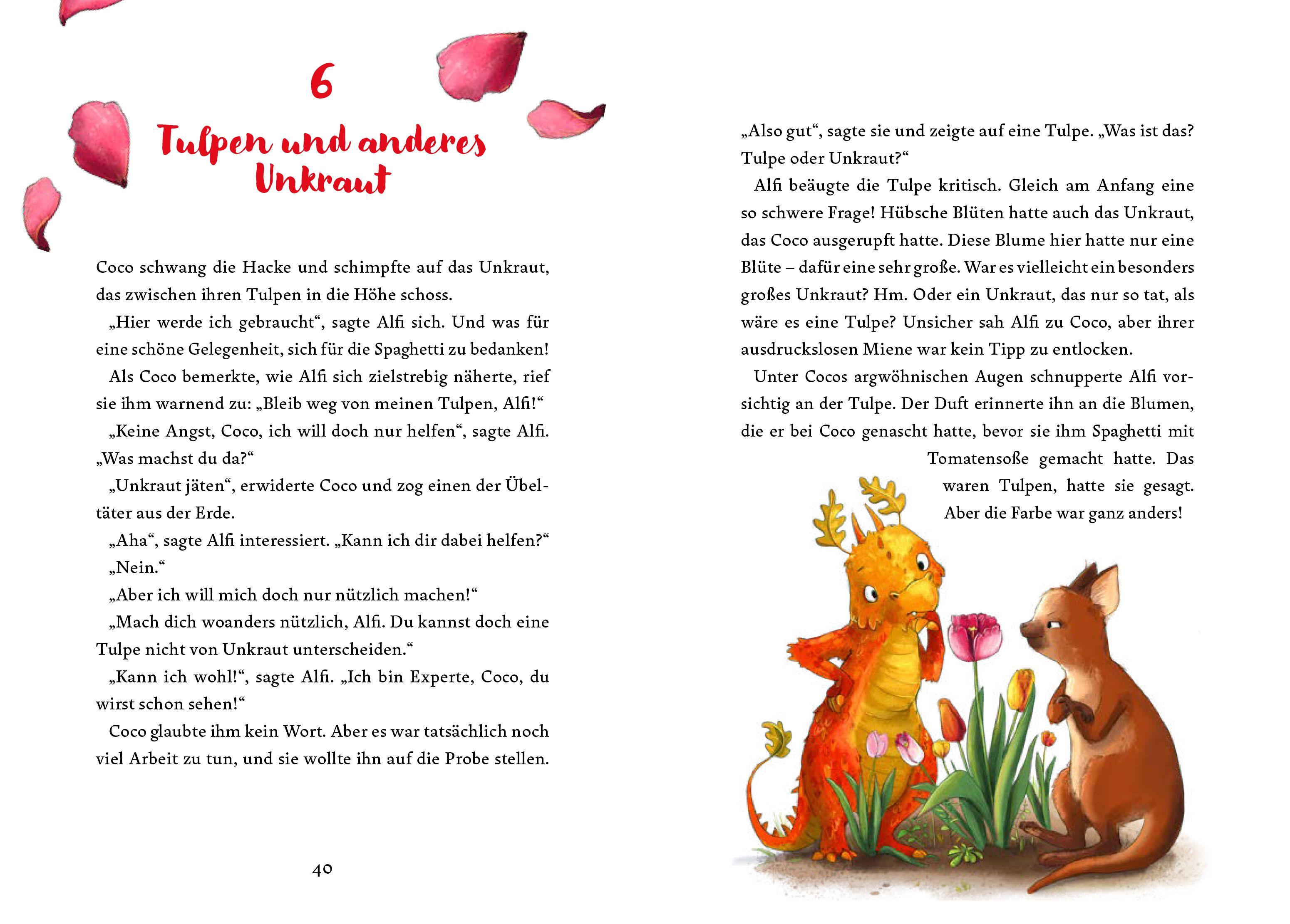 Beispielinhalt (Bild) Was Drachen im Frühling machen