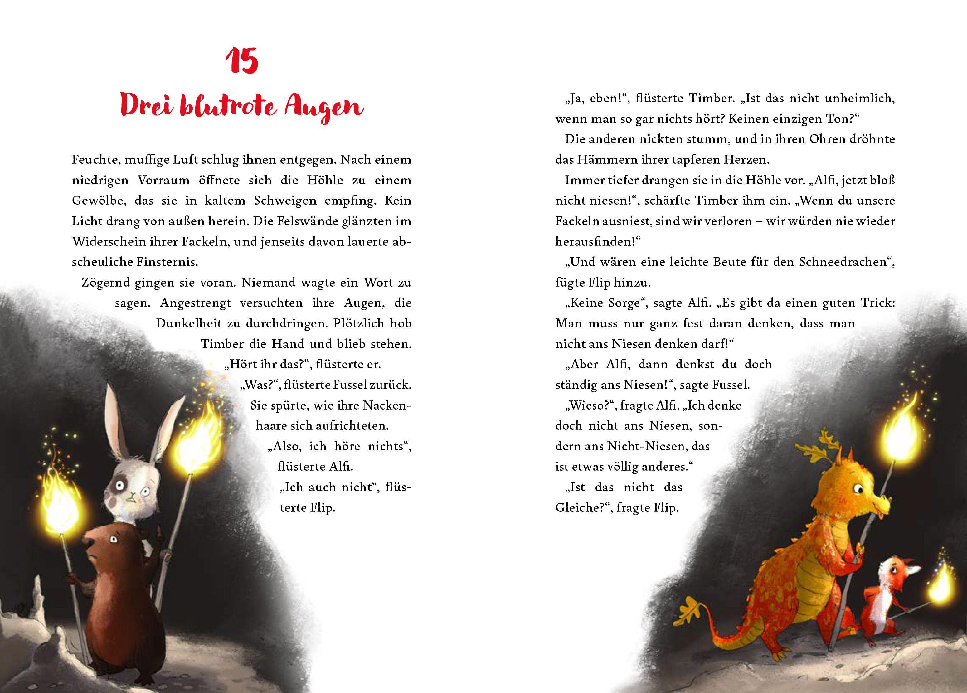 Beispielinhalt (Bild) Was Drachen im Frühling machen