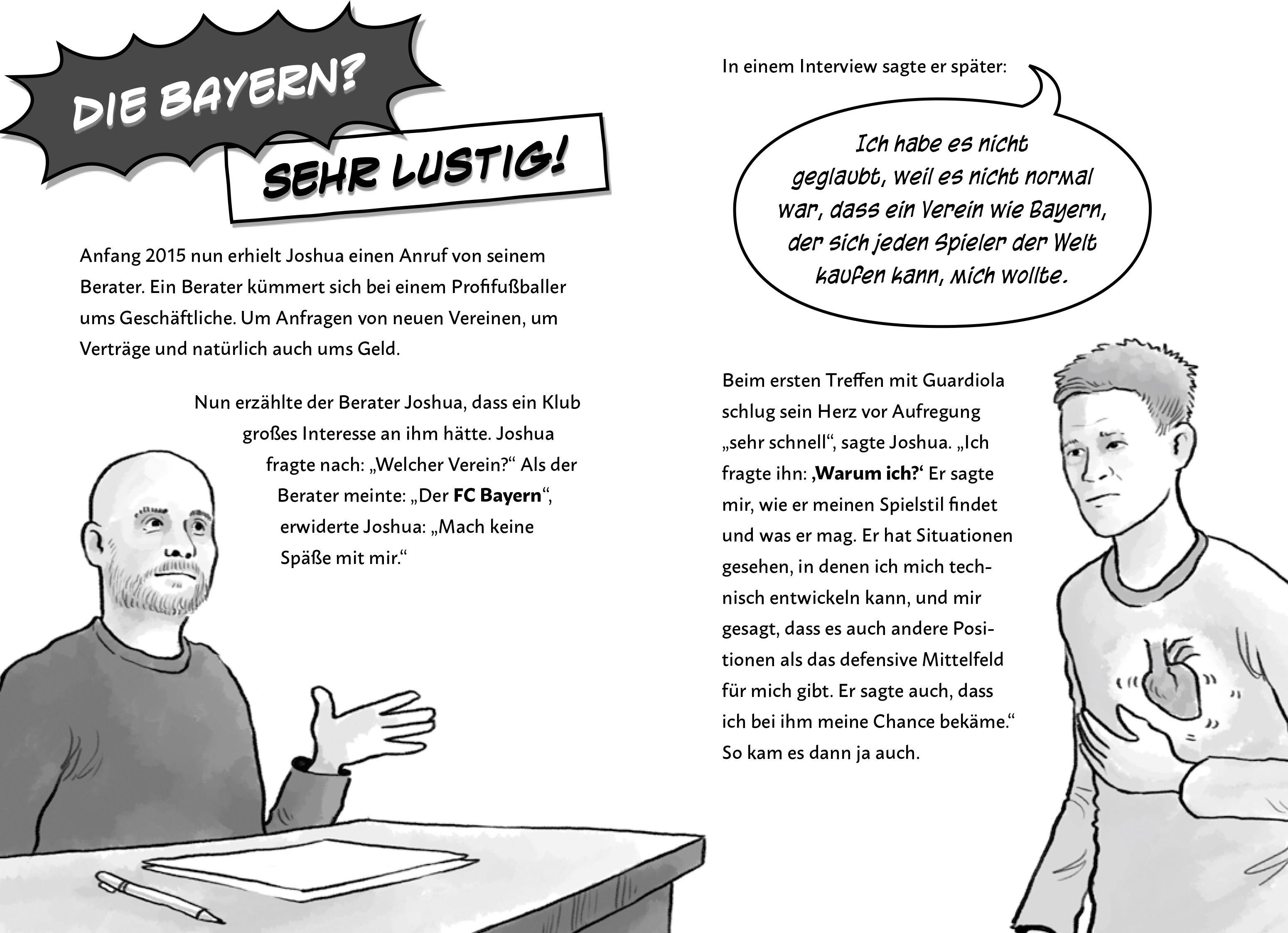 Beispielinhalt (Bild) Mein Fußballheld Joshua Kimmich - Seine Geschichte, seine Spiele, seine Rekorde