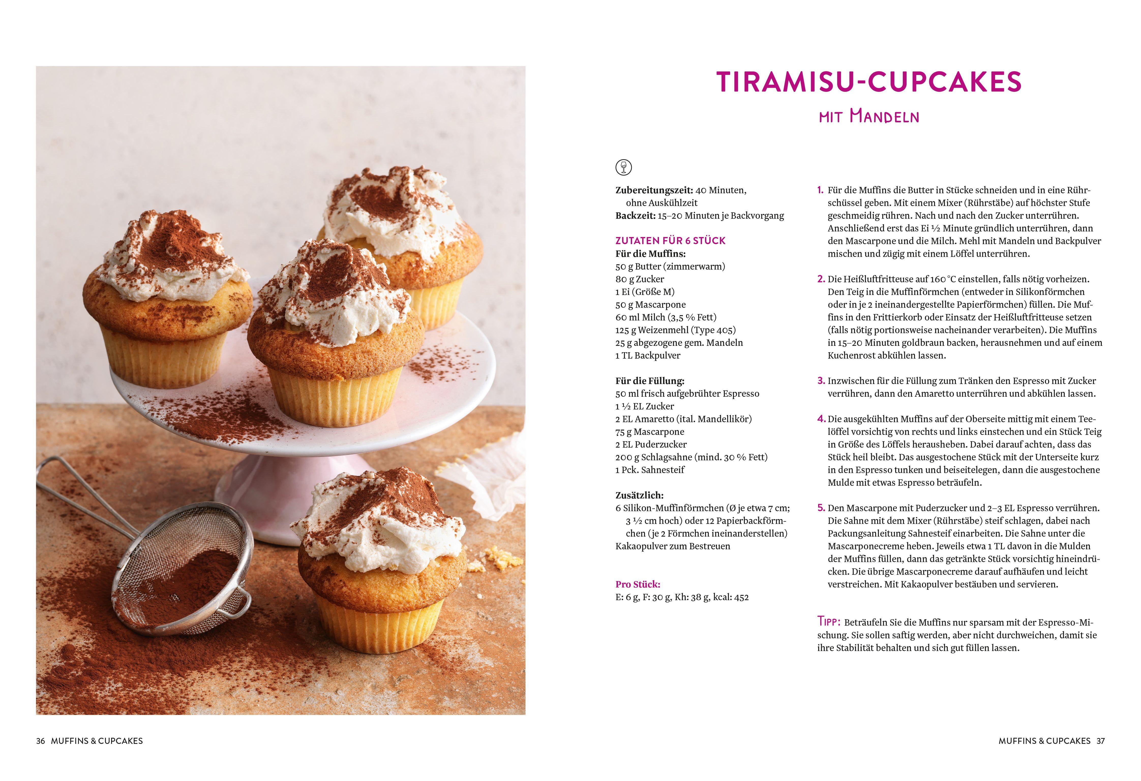 Beispielinhalt (Bild) Heißluftfritteuse backen