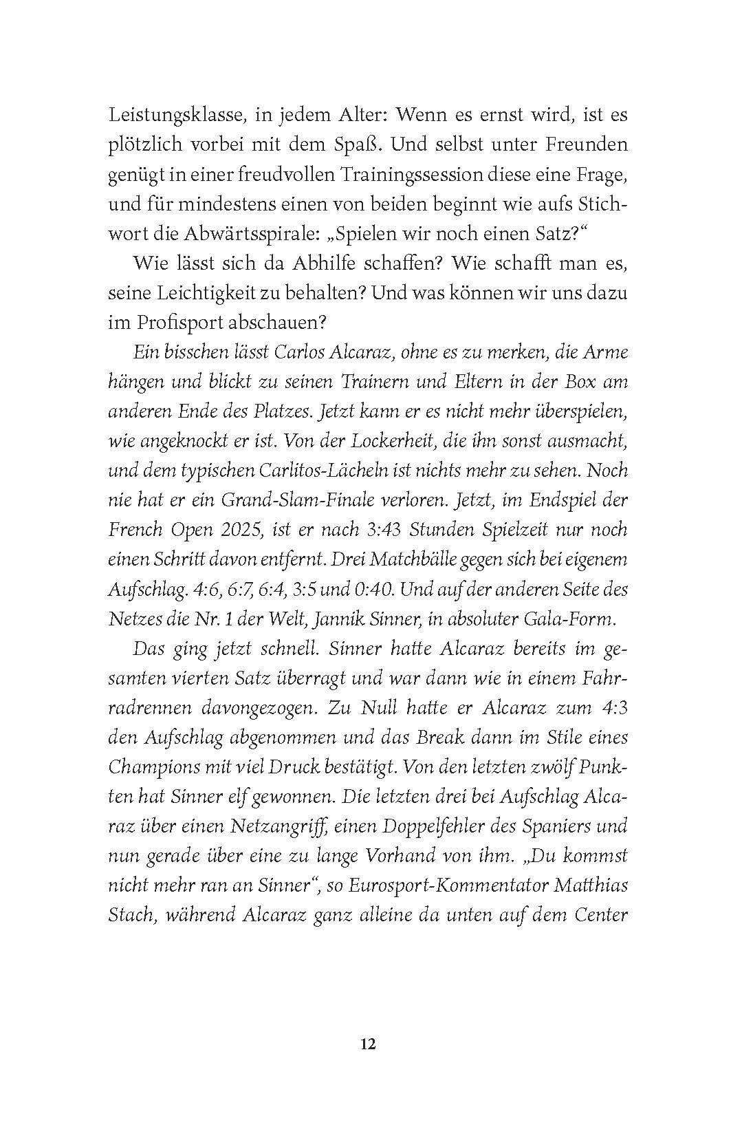 Beispielinhalt (Bild) Tennis ist Kopfsache