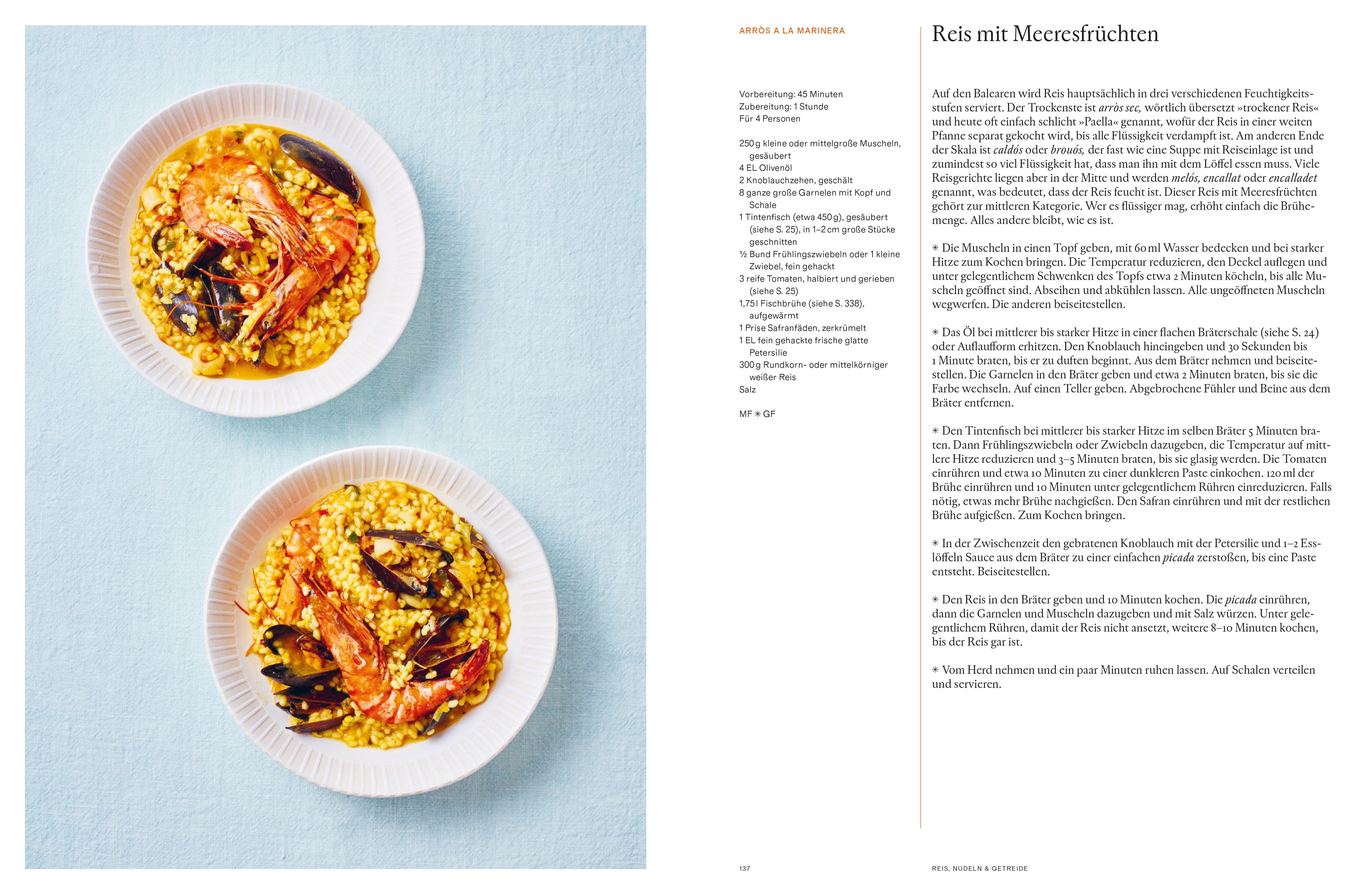 Beispielinhalt (Bild) Das Balearen-Kochbuch