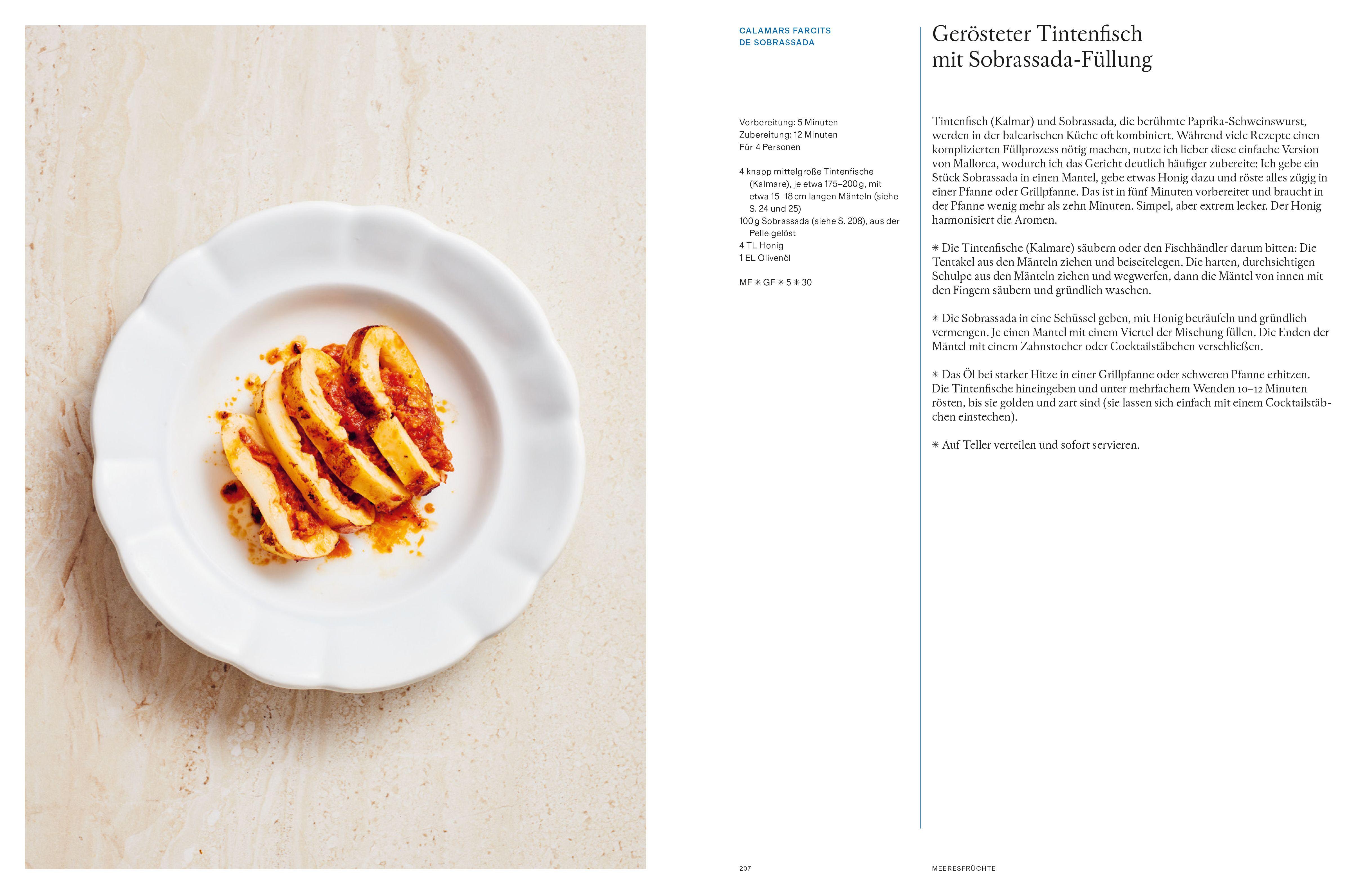 Beispielinhalt (Bild) Das Balearen-Kochbuch