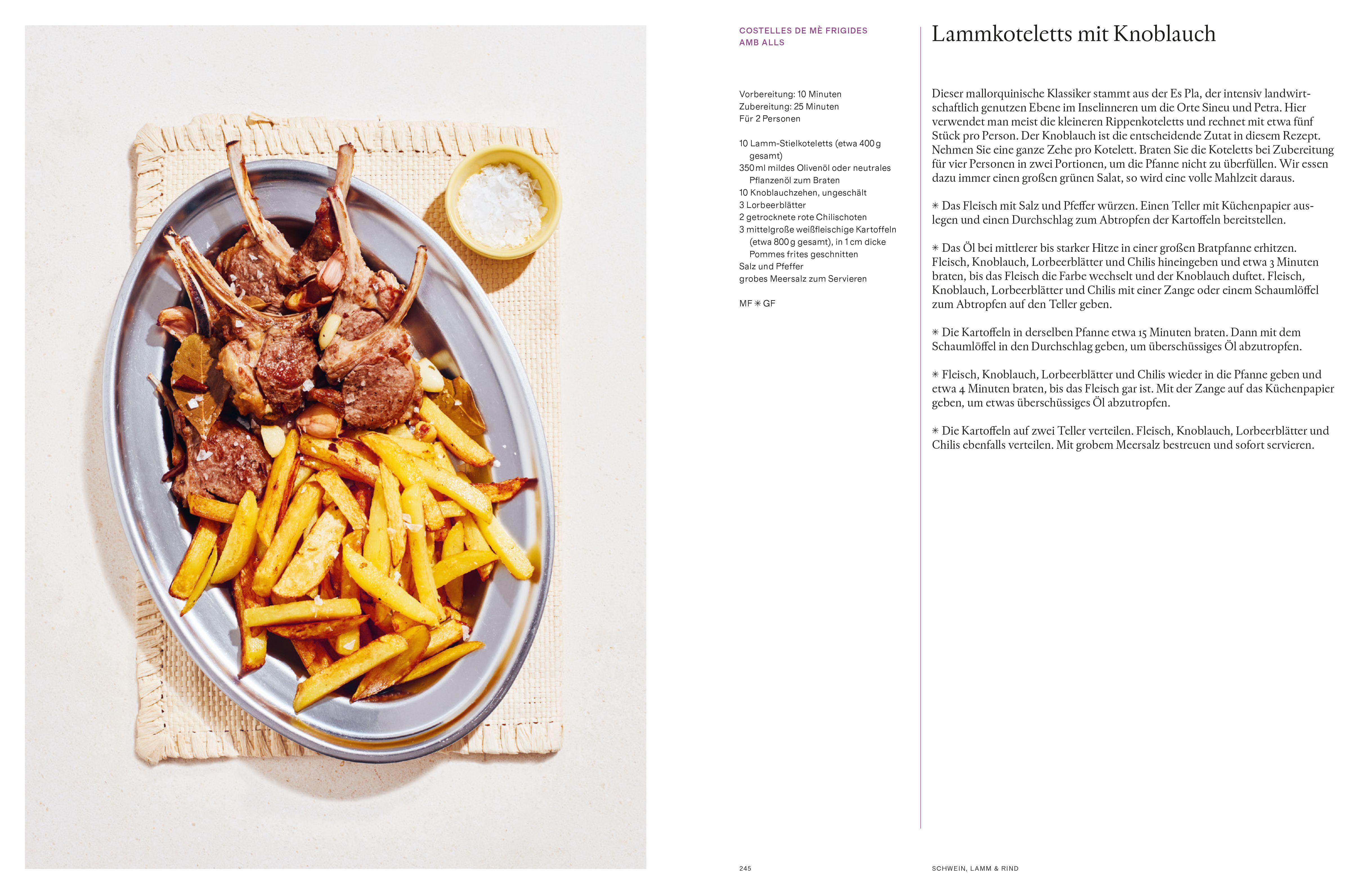 Beispielinhalt (Bild) Das Balearen-Kochbuch