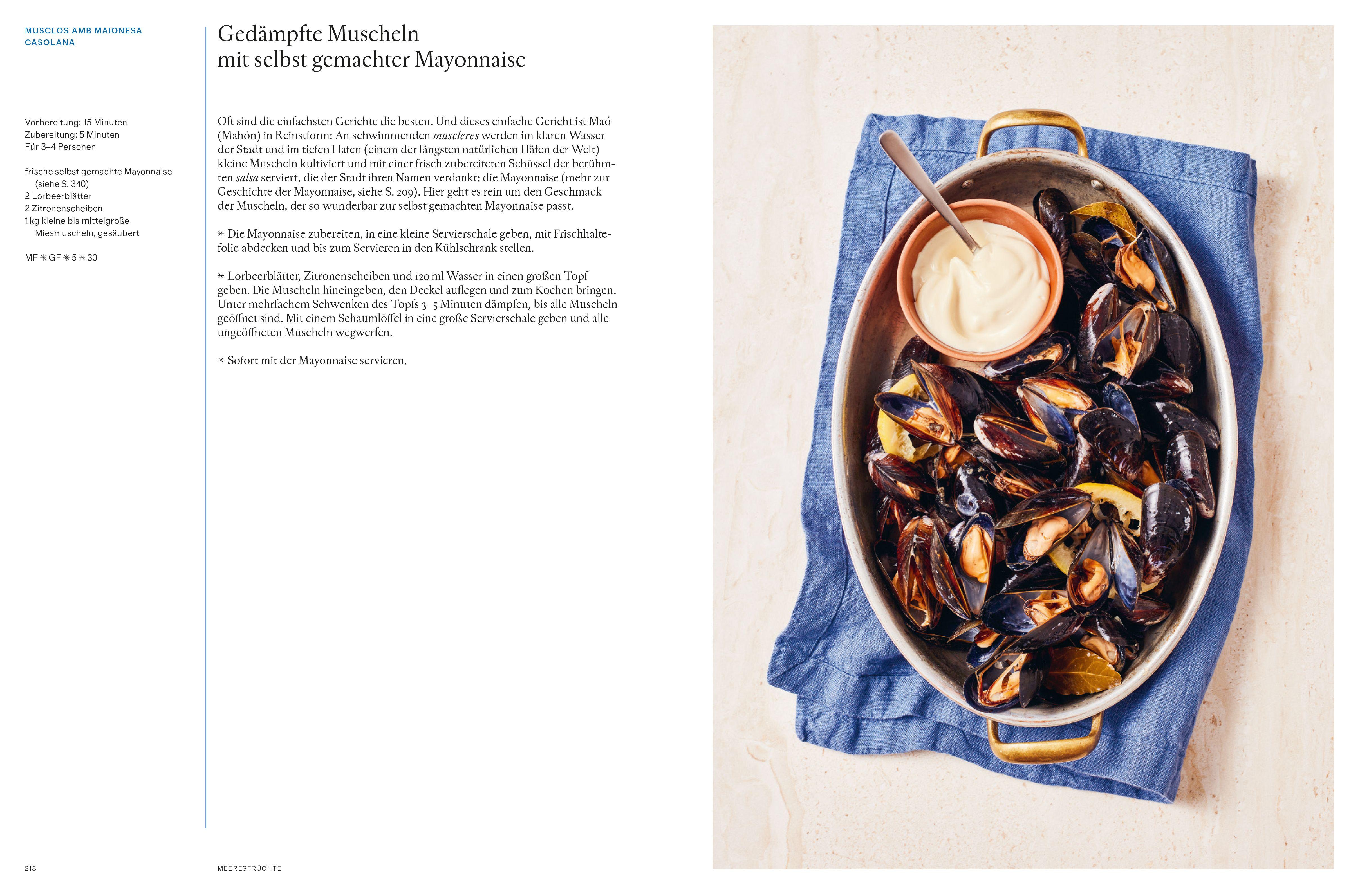 Beispielinhalt (Bild) Das Balearen-Kochbuch
