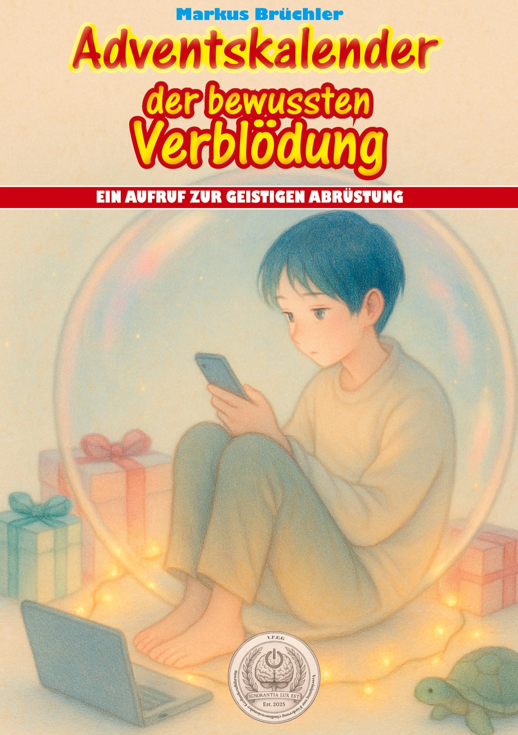 Vorderes Coverbild Adventskalender der bewussten Verblödung - Ein Aufruf zur geistigen Abrüstung