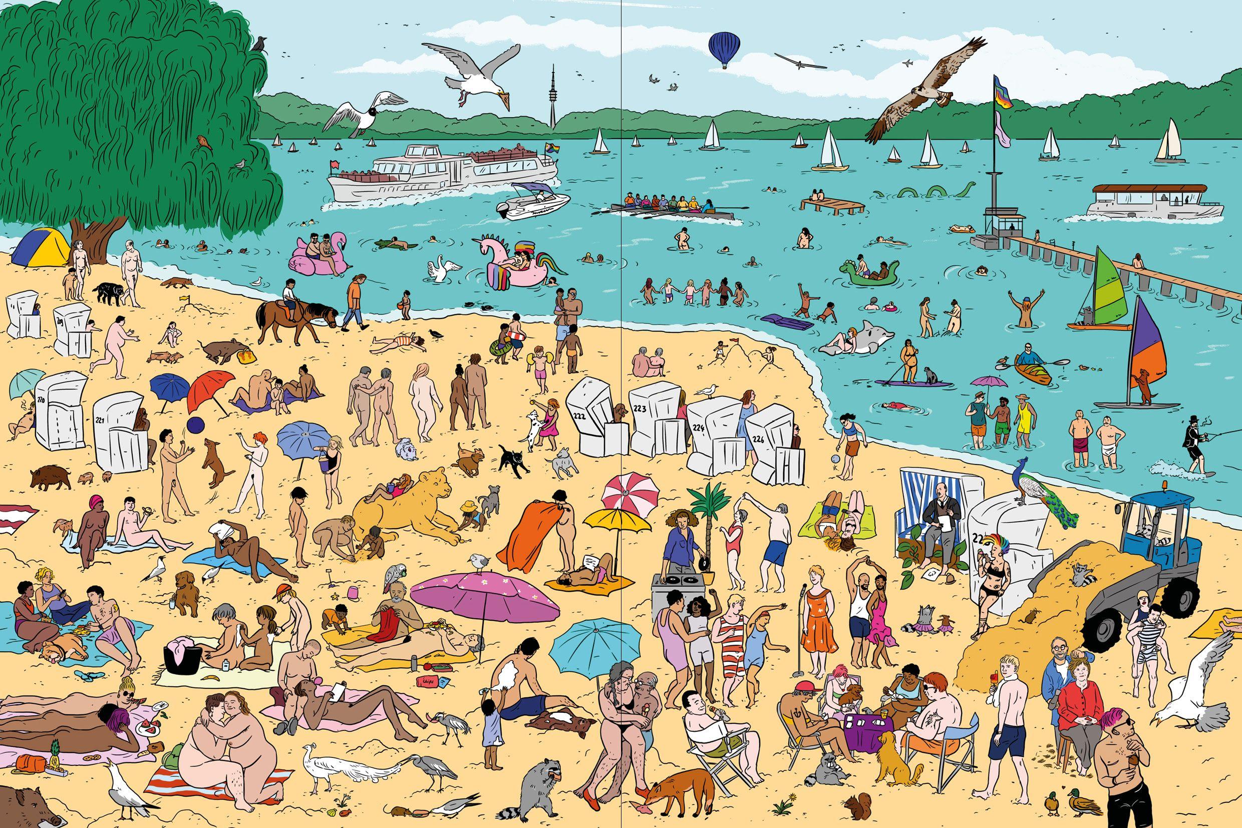 Beispielinhalt (Bild) Dit is Berlin. Das Wimmelbuch